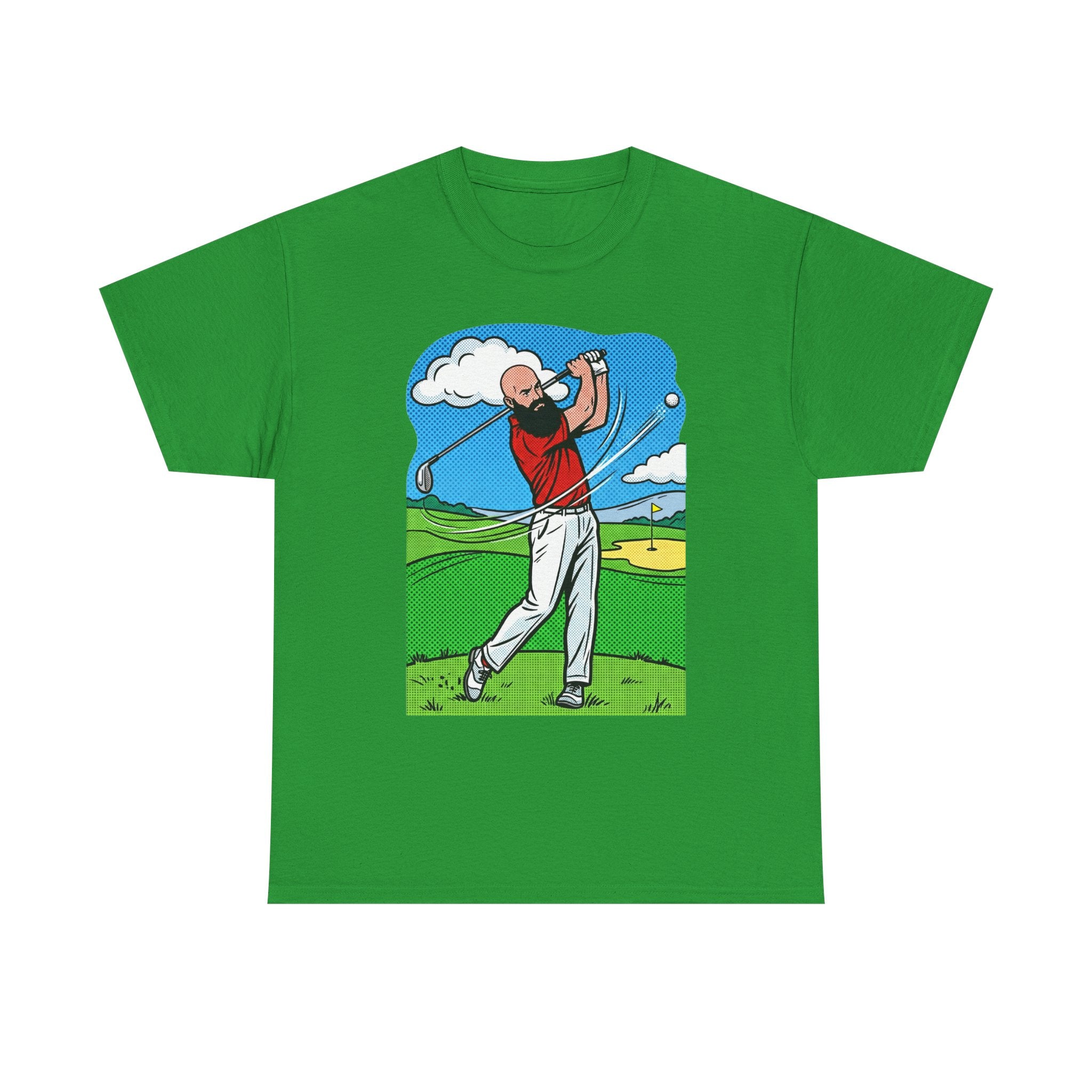 Golf Swing Graphic Tee — Golfer Illustration Shirt for Golf Lovers