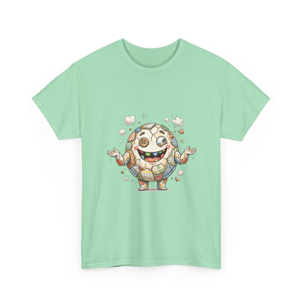T-Shirt — Cute Kawaii Mosaic Egg Character Illustration Tee