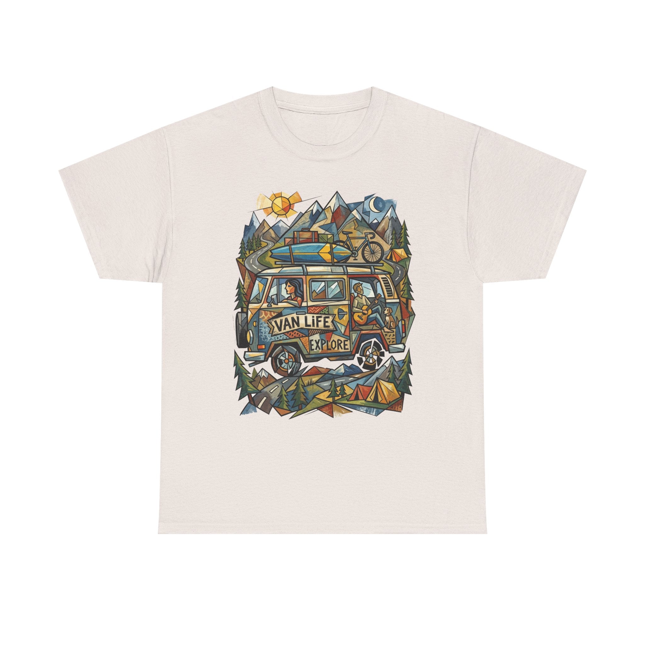 Van Life Explore T-Shirt — Retro Campervan Adventure Graphic Tee