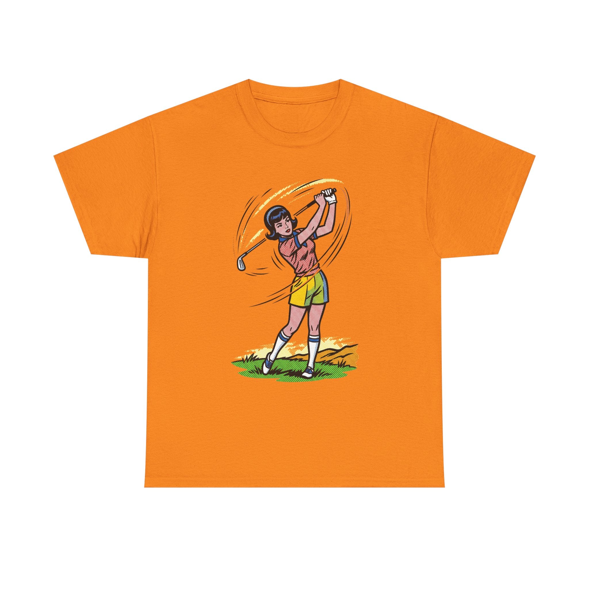 Golf Swing Graphic Tee — Vintage Golfer Illustration T-Shirt