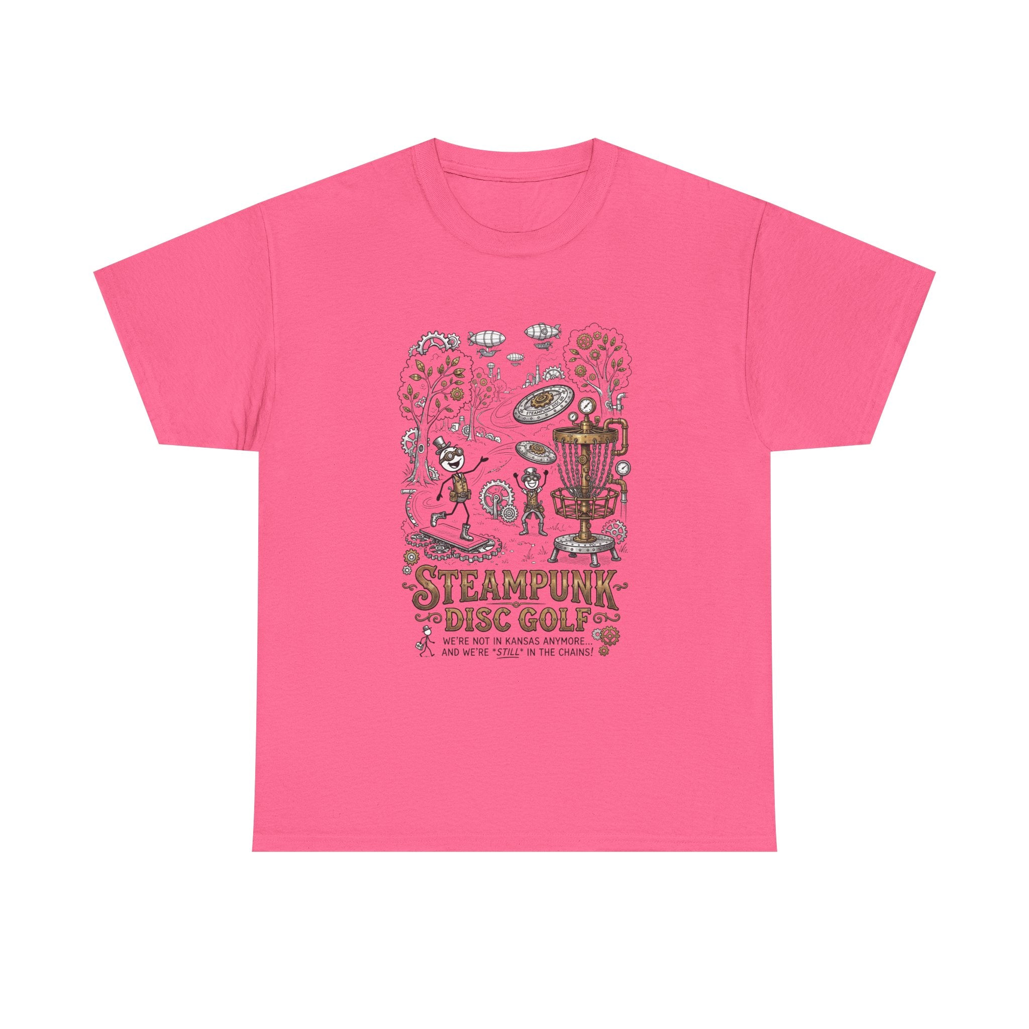 Steampunk Disc Golf T-Shirt — Vintage Victorian Disc Golf Design
