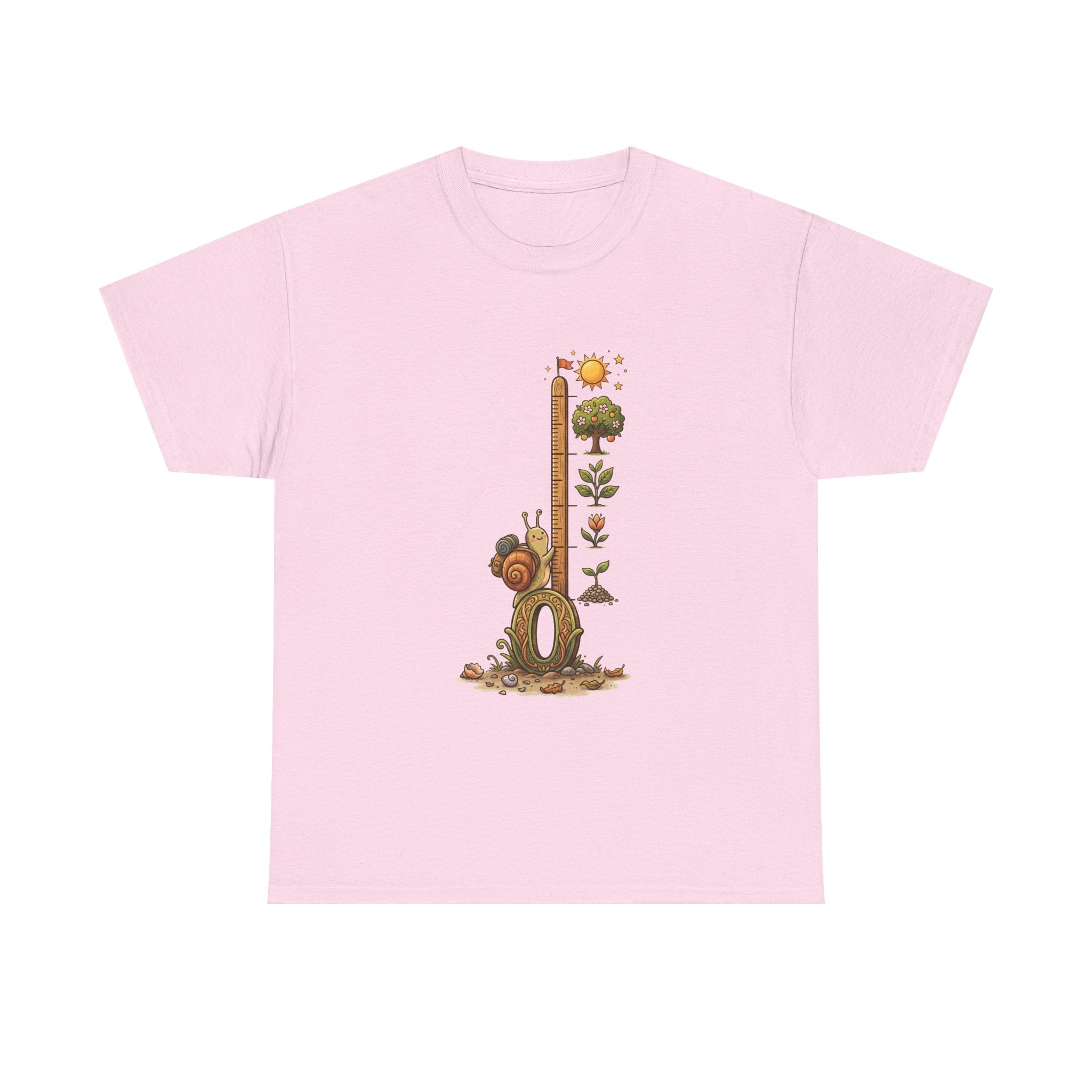 Growth Meter Graphic Tee — Cute Bear Planting Height Chart T-Shirt