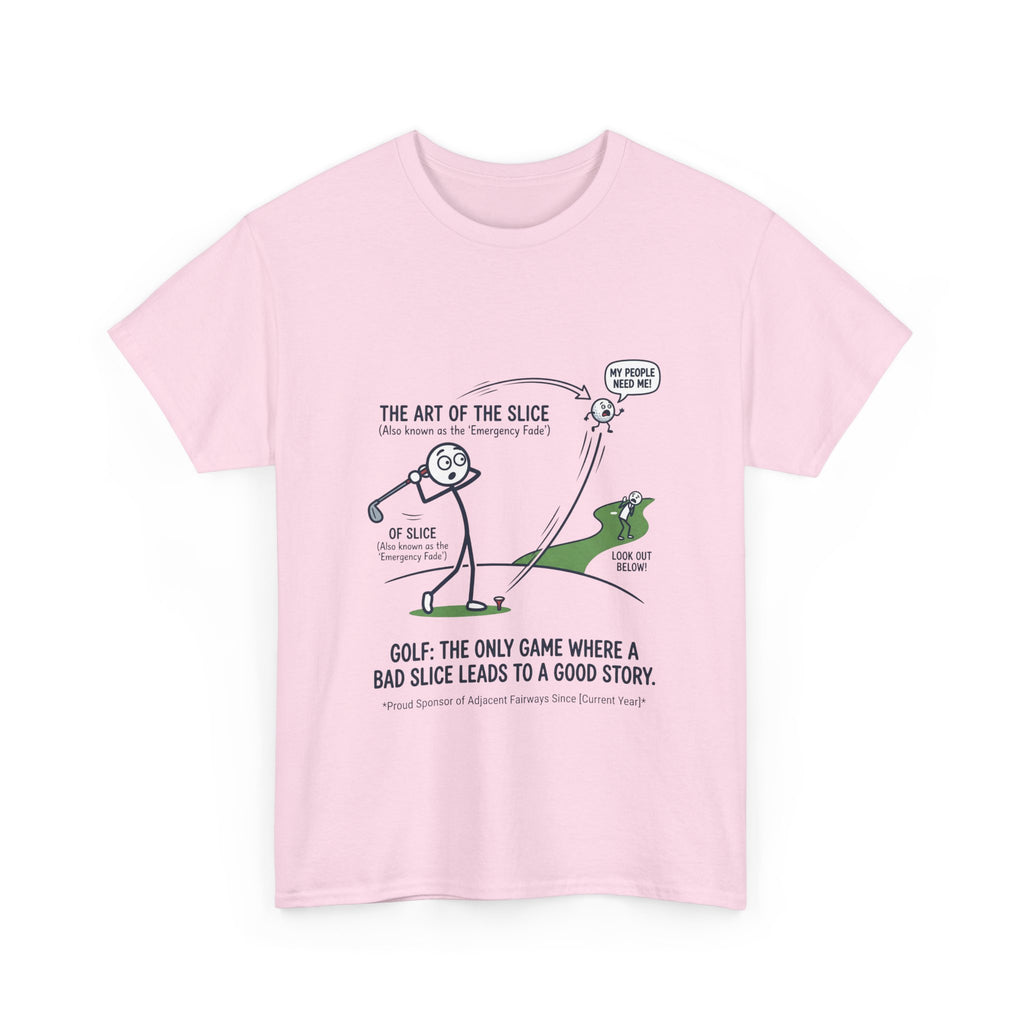 Golf Slice T-Shirt — "The Art of the Slice" Funny Golf Humor Tee