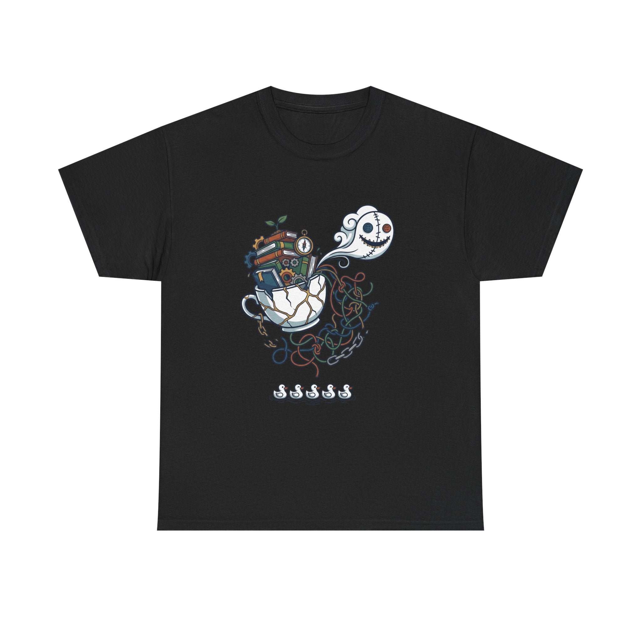 T-Shirt — Whimsical Ghost Ship Illustration Tee