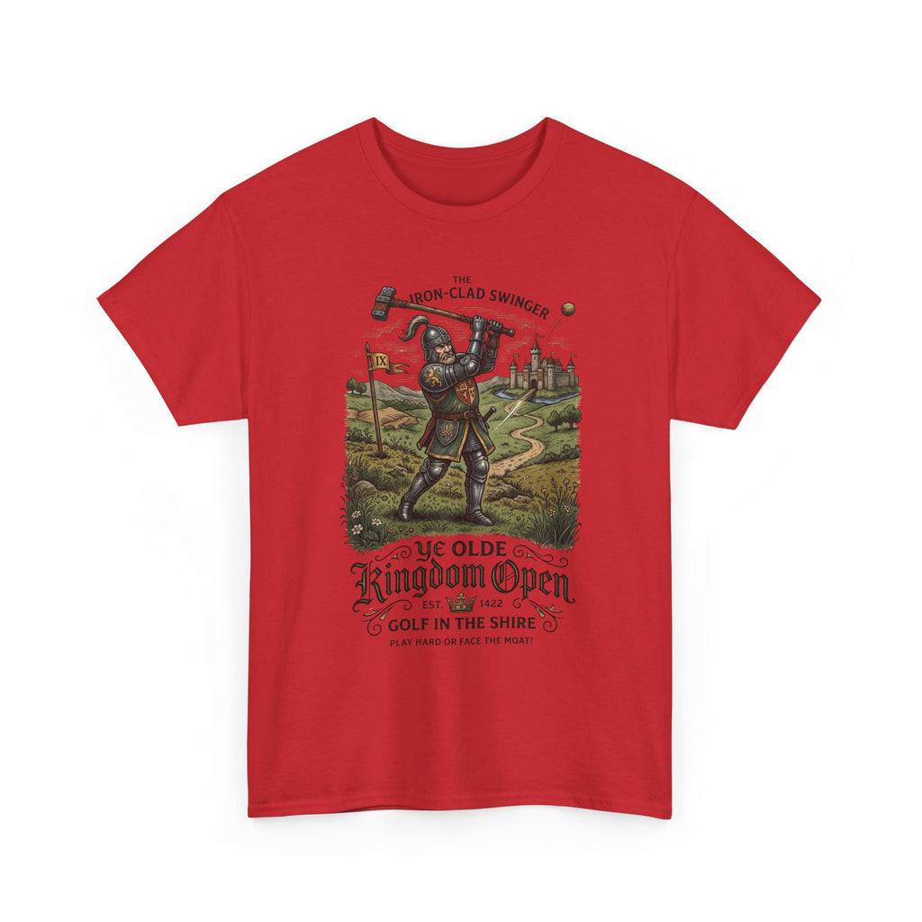 Golf T-Shirt — 'Ye Olde Kingdom Open' Vintage Medieval Golf Graphic Tee