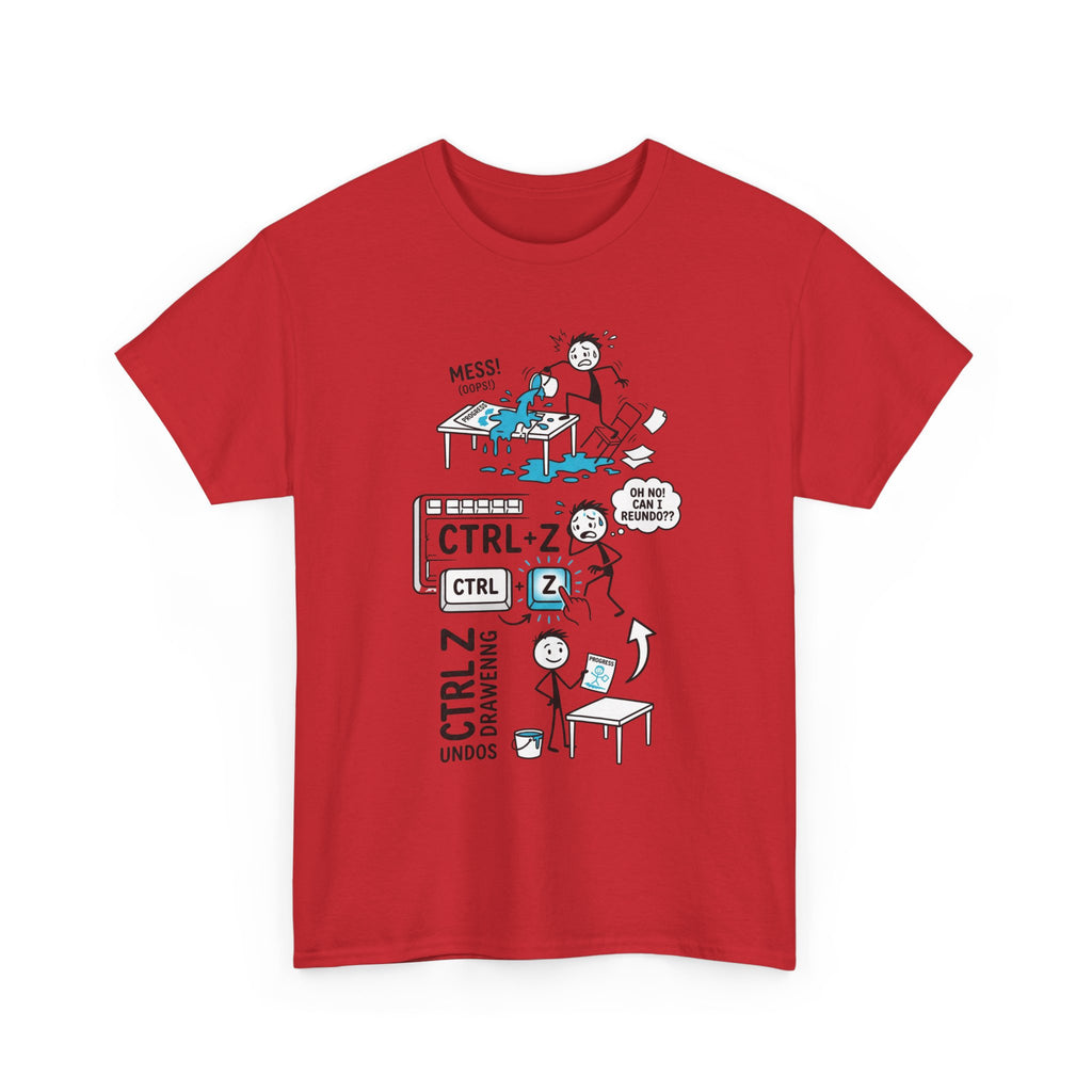 Ctrl Z Funny Graphic T-Shirt – Undo Computer Chaos Tee for Coders & Designers