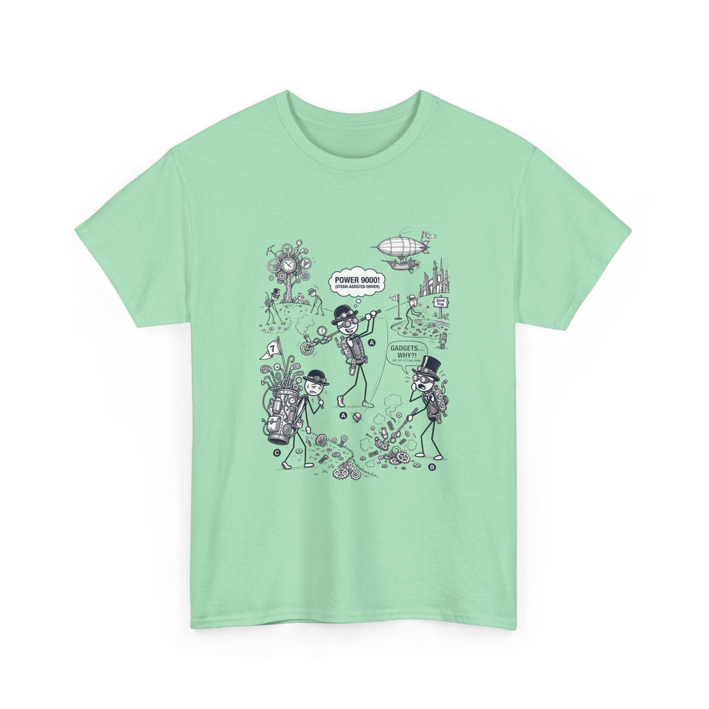 Steampunk Golf Graphic Tee —  "Good Vibes" Illustration