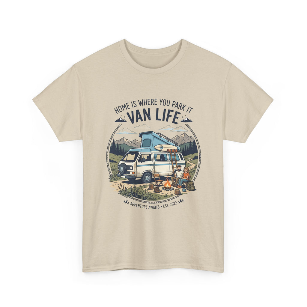 Van Life T-Shirt — "Home Is Where You Park It" Adventure Tee