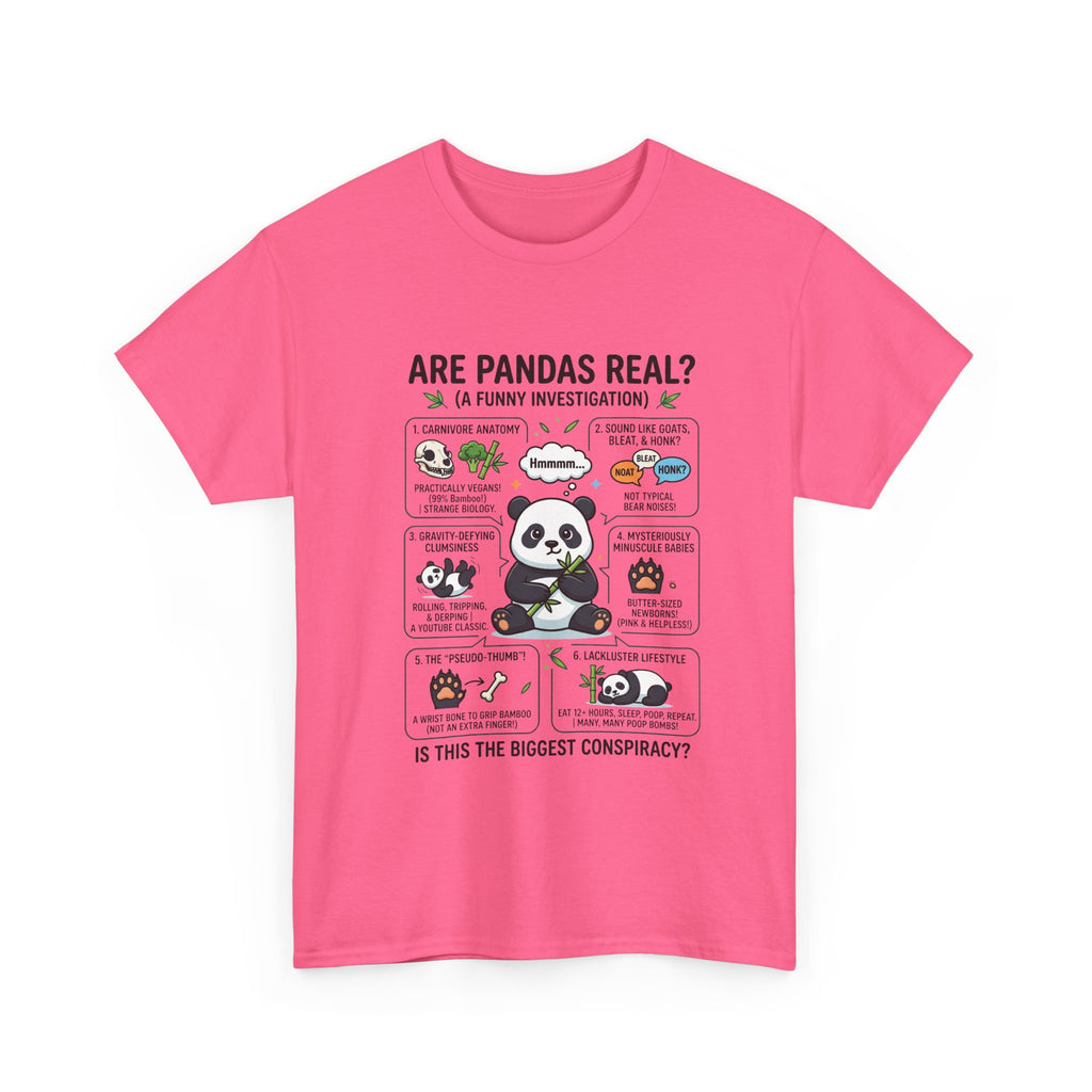 Are Pandas Real? Funny Panda Infographic T-Shirt