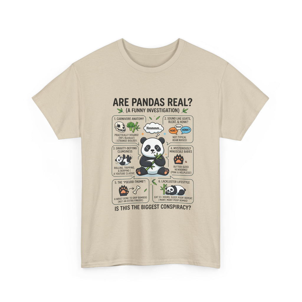 Are Pandas Real? Funny Panda Infographic T-Shirt