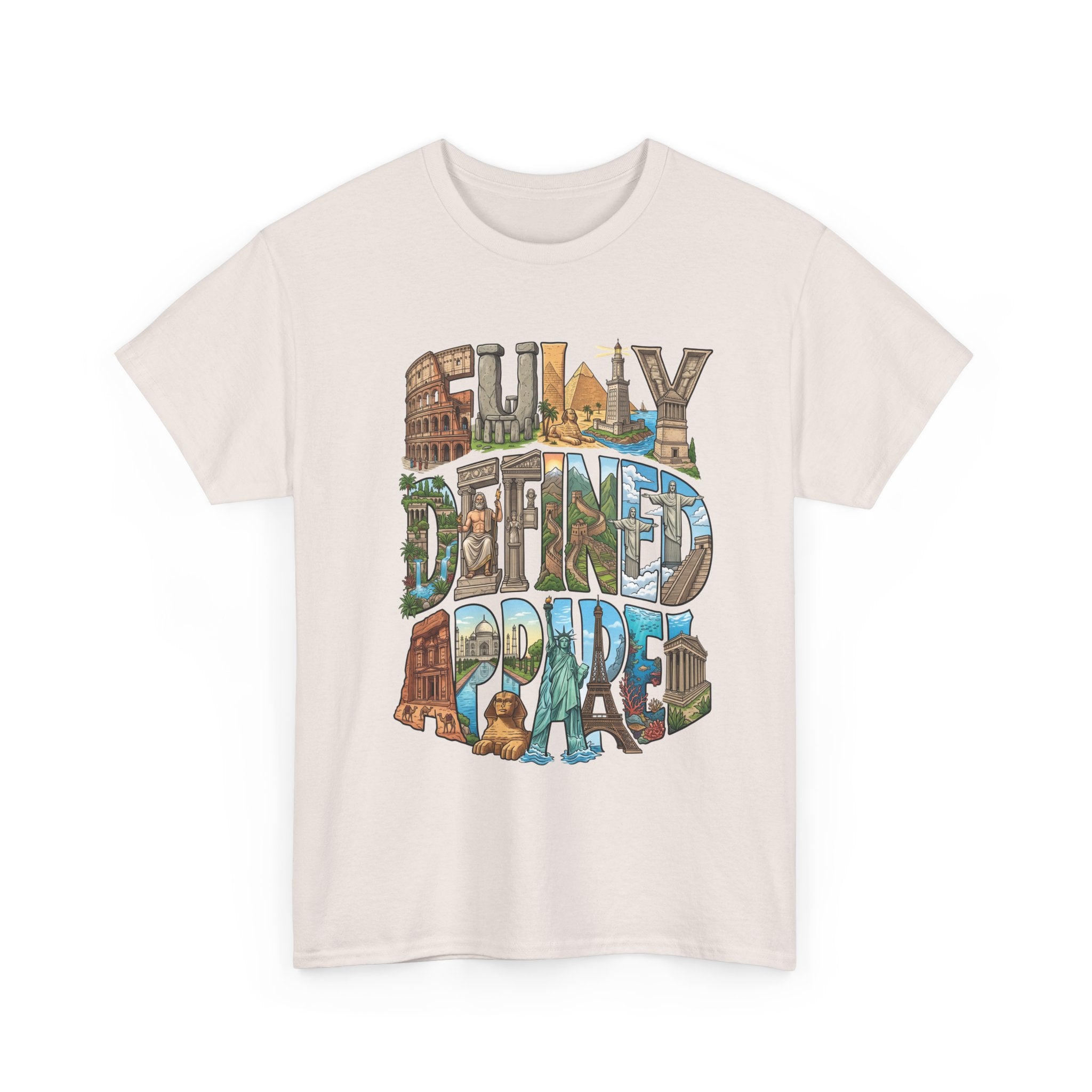 Fully Defined Apparel T‑Shirt — Retro Travel Illustration Tee