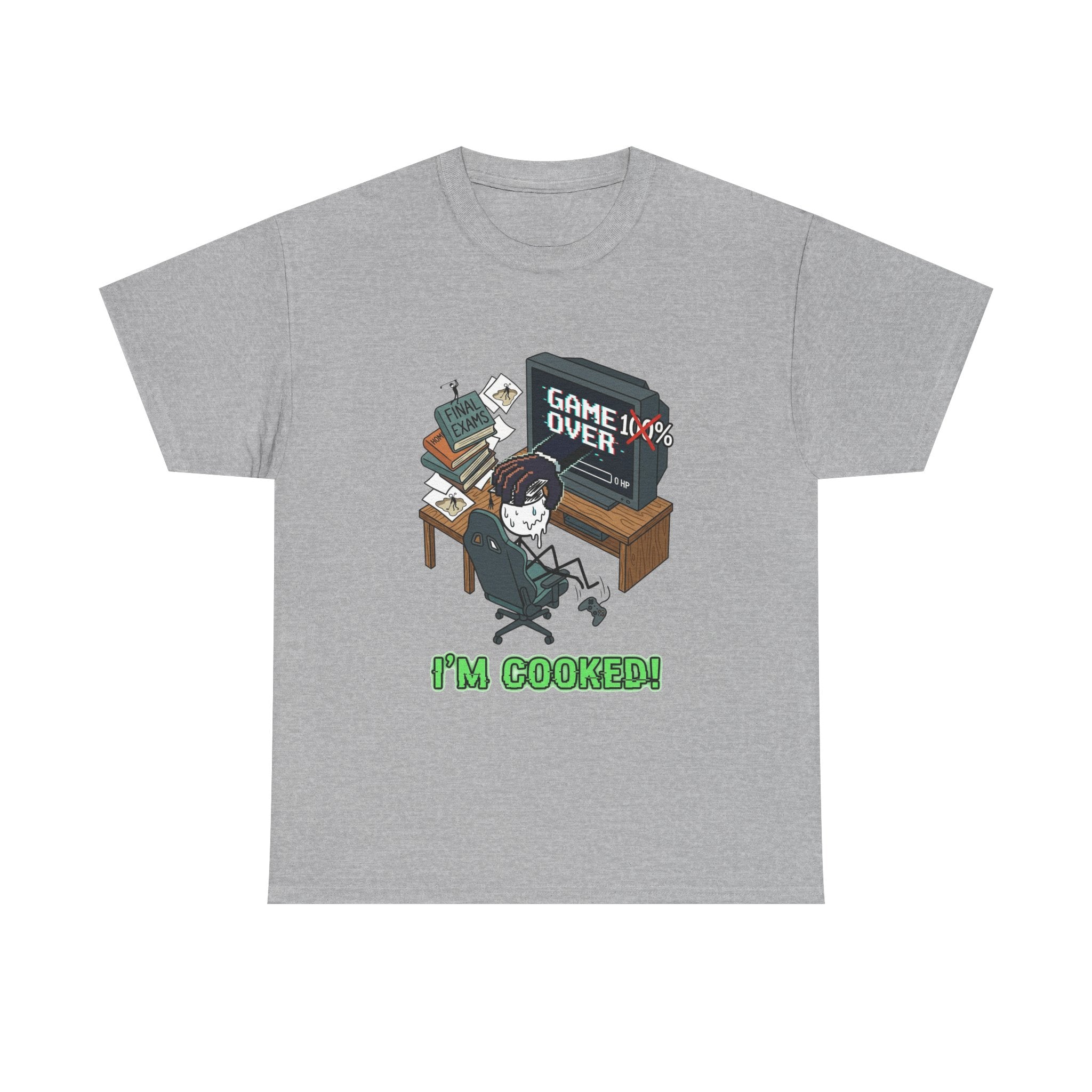 Gamer 'Game Over I'm Cooked' Graphic Tee