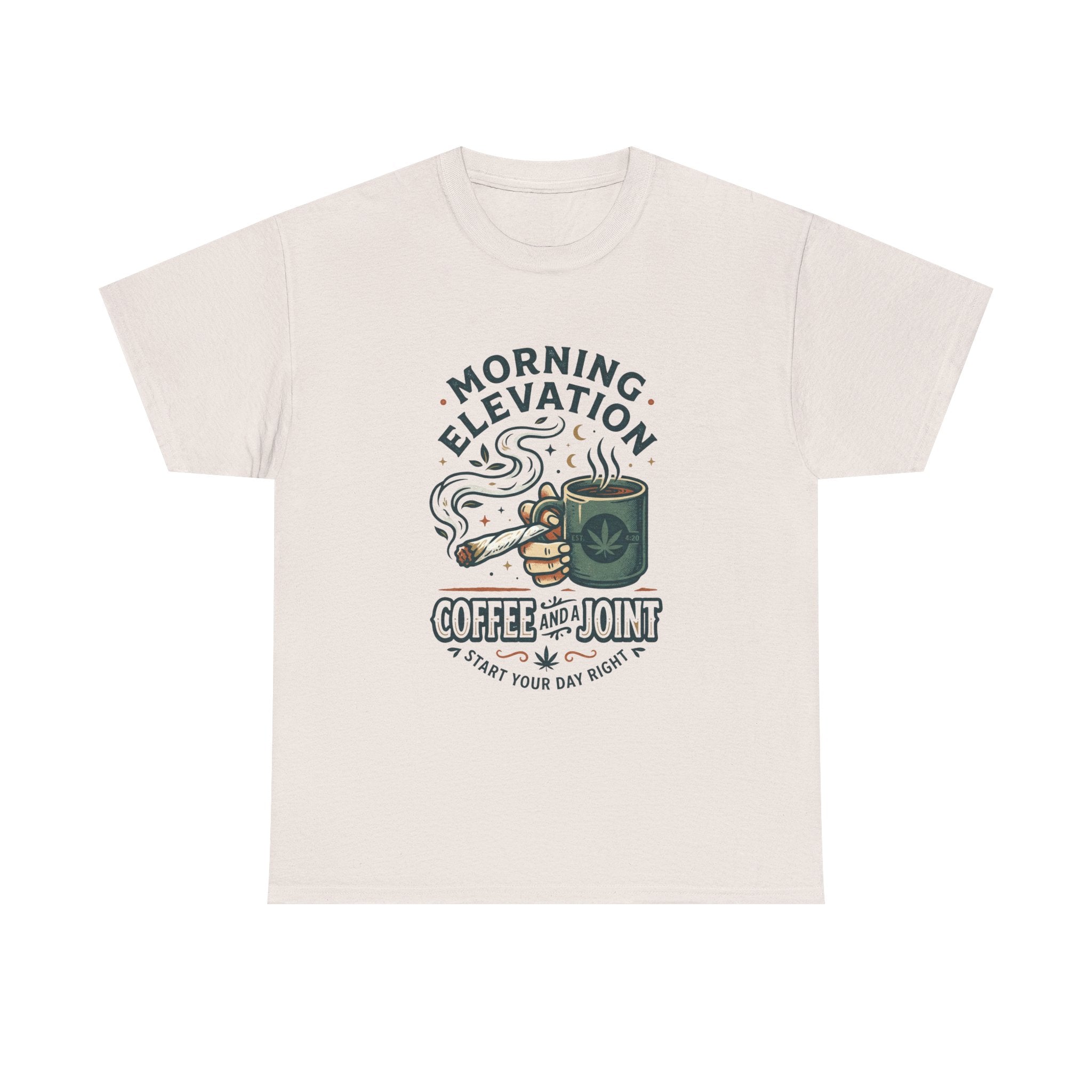 Coffee & Joint T-Shirt — Morning Elevation Graphic Tee