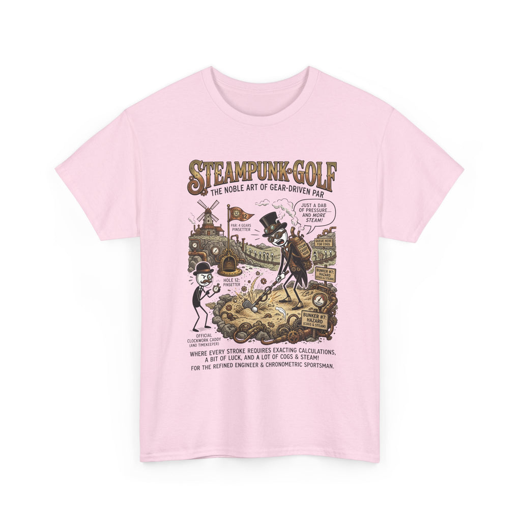 Steampunk Golf T-Shirt — Vintage Mechanical Golfers Graphic Tee