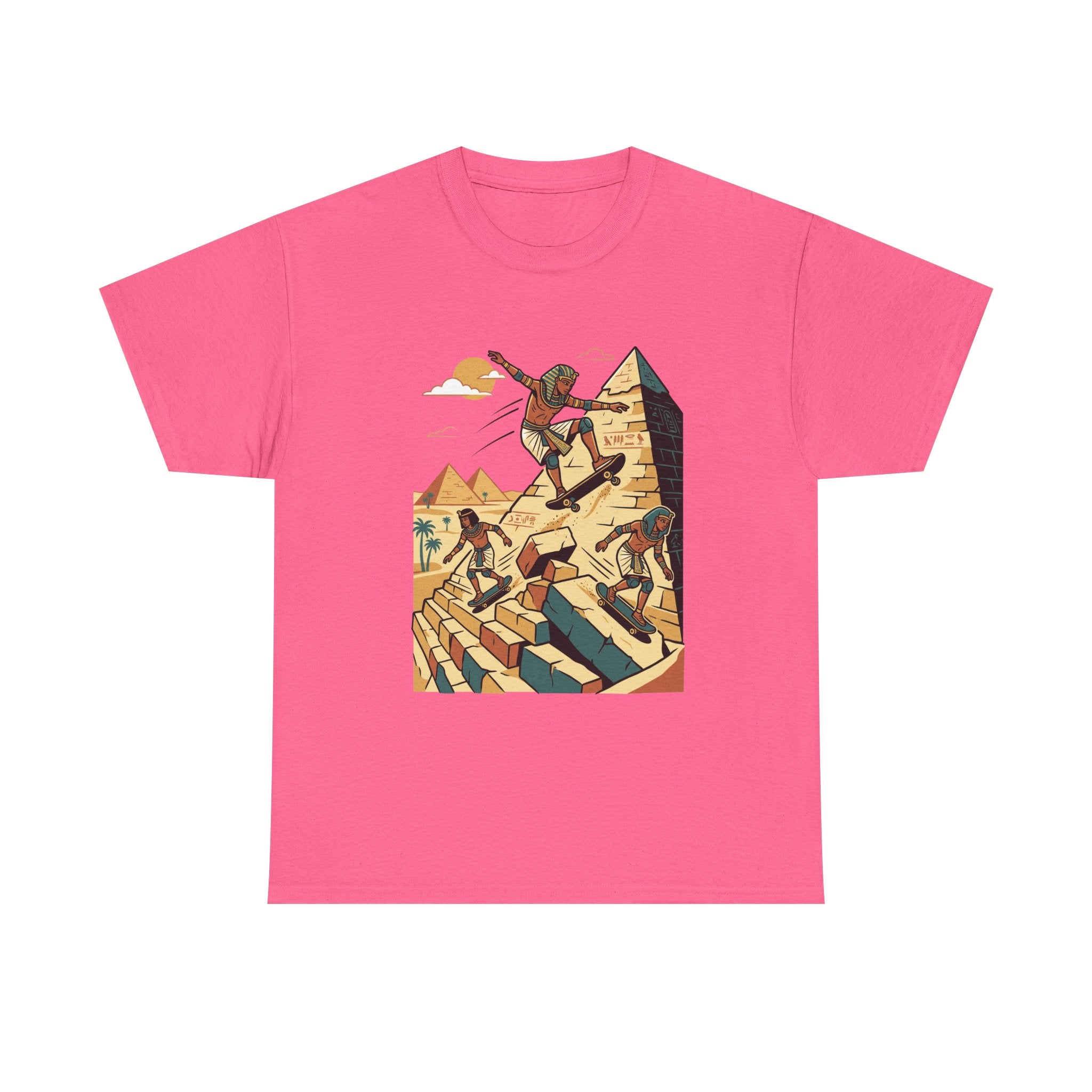 Pyramid Skateboarding Tee — Vintage Egyptian Skateboard Graphic T-Shirt