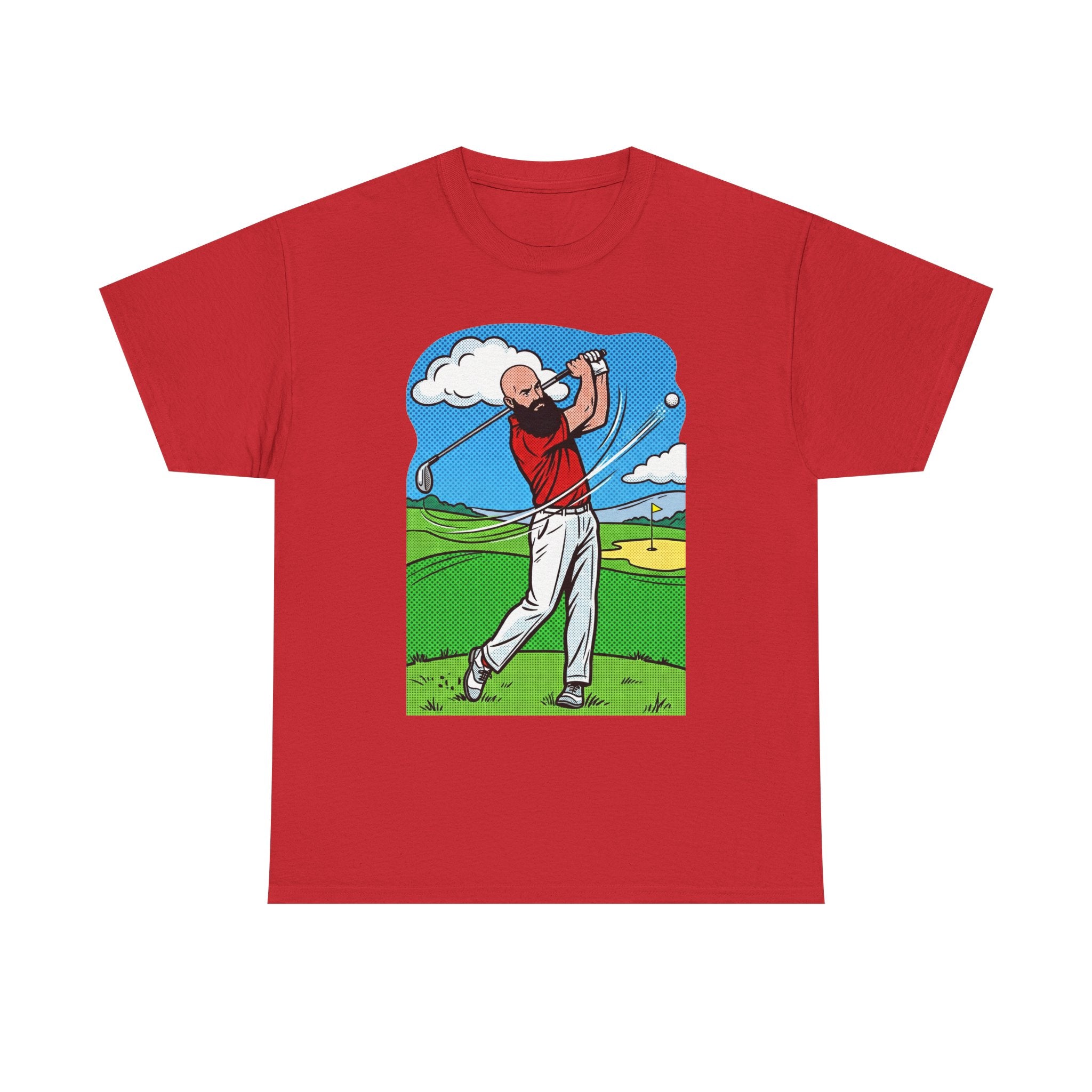 Golf Swing Graphic Tee — Golfer Illustration Shirt for Golf Lovers