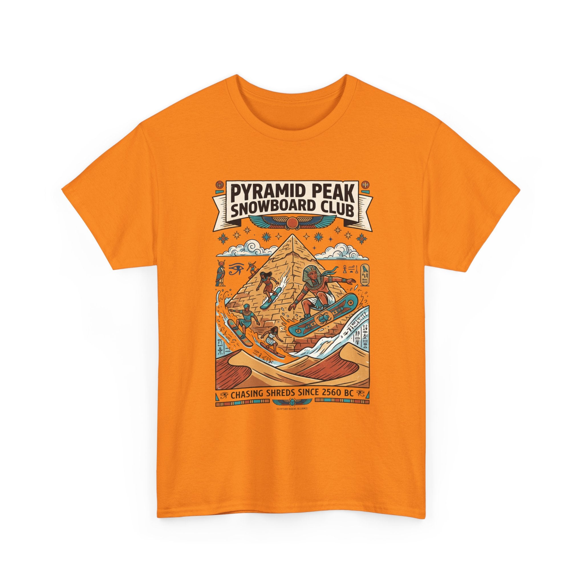 Snowboard Club Graphic Tee — "Pyramid Peak Snowboard Club" Vintage Winter Shirt