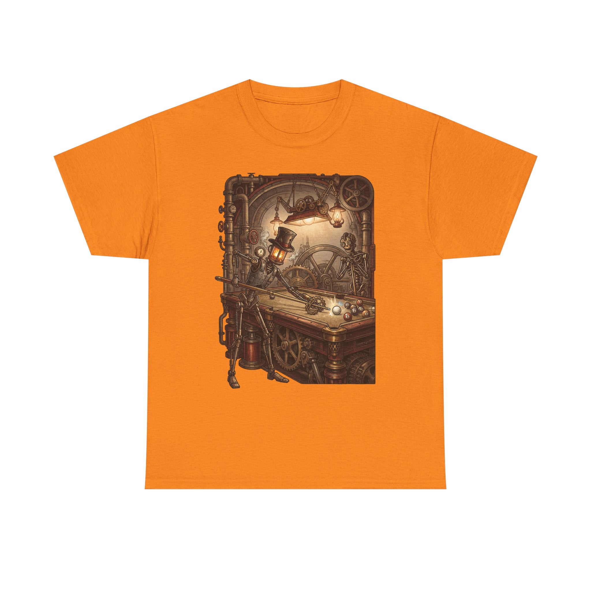 Steampunk Billiards T-Shirt – Vintage Pool Illustration