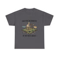 Golf Humor T-Shirt — "Analyzing the Geometry of My Next Bogey"