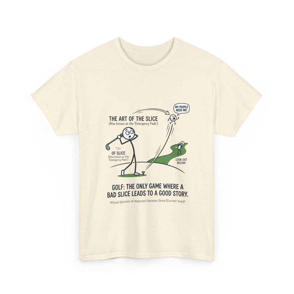 Golf Slice T-Shirt — "The Art of the Slice" Funny Golf Humor Tee