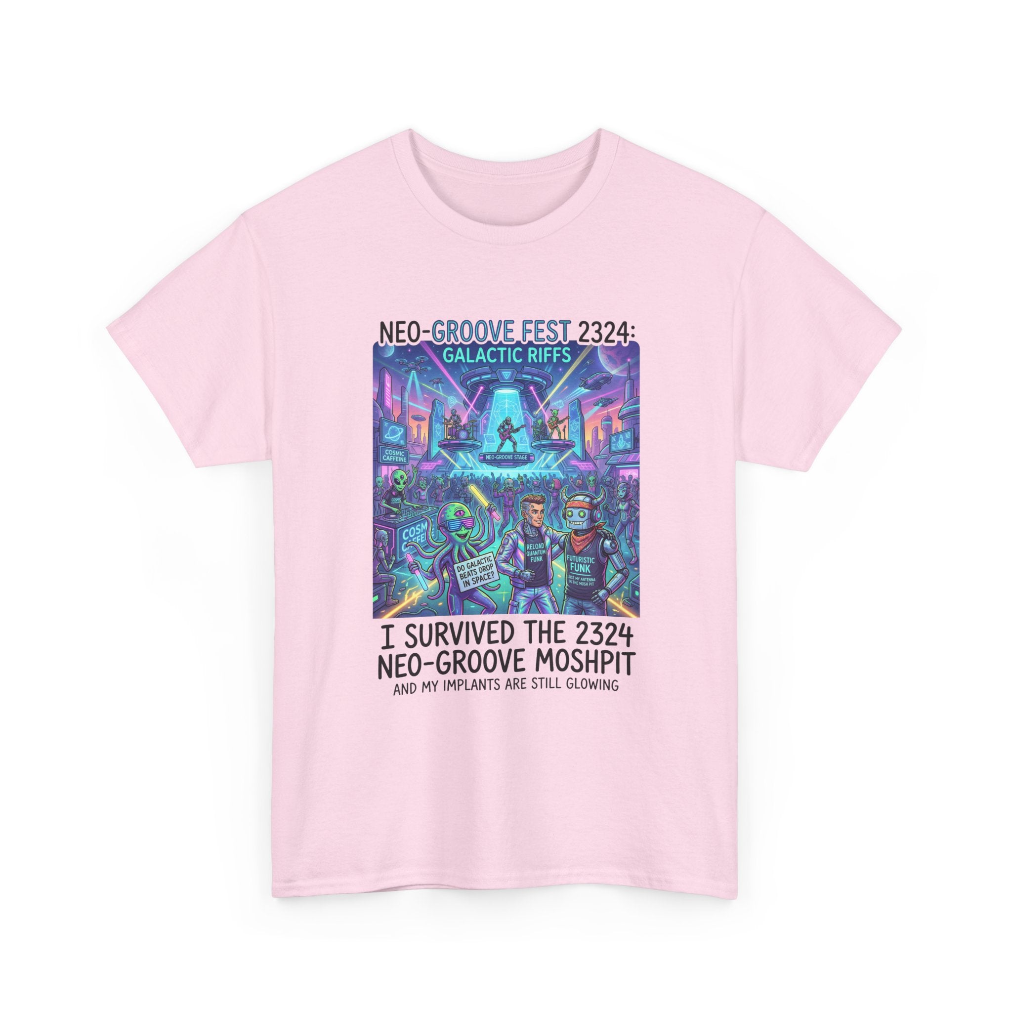 Neo-Groove Fest 2324 Tee — "I Survived the 2324 Neo-Groove Moshpit" Concert T-Shirt