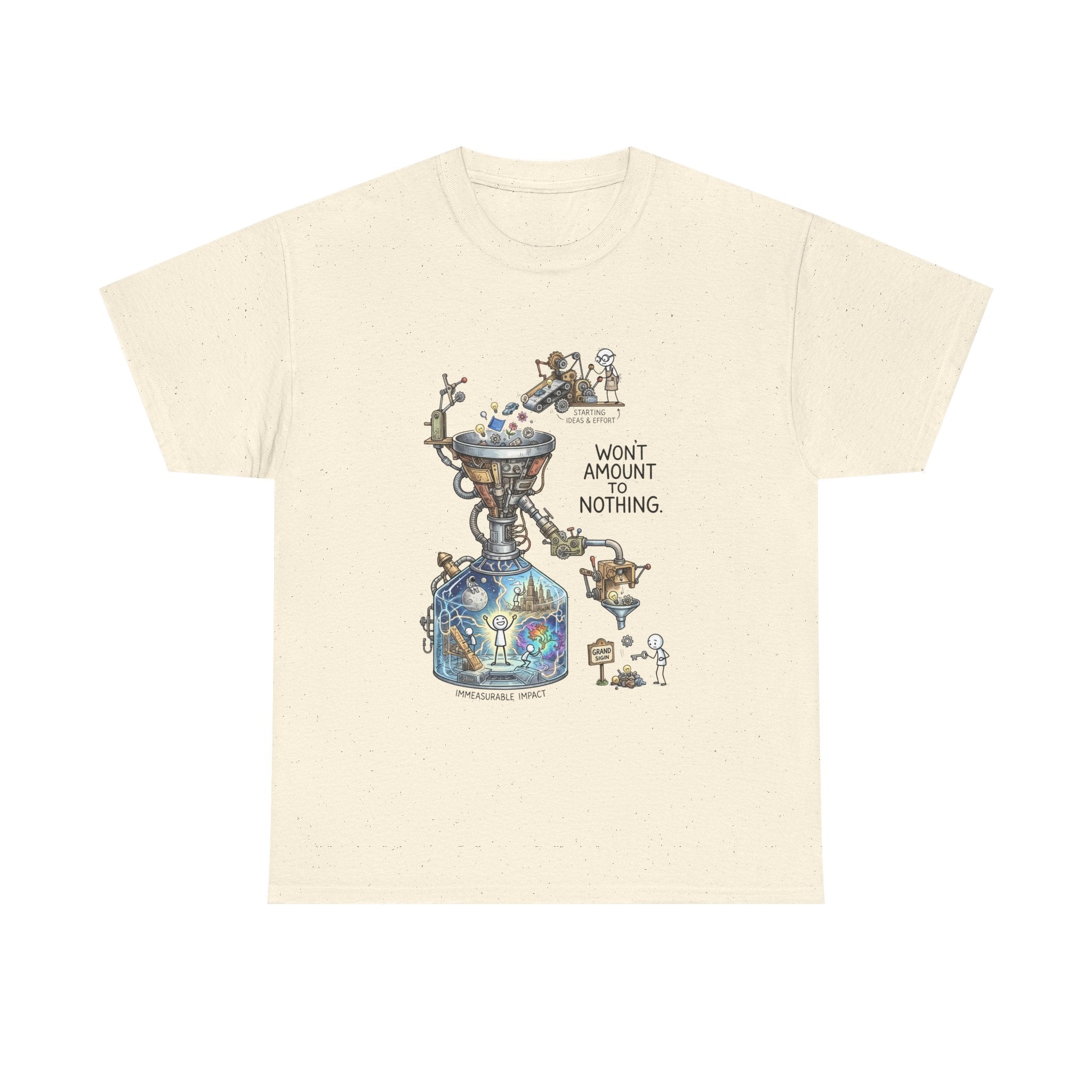 T-Shirt — 'Won't Amount to Nothing' Whimsical Alchemy Illustration