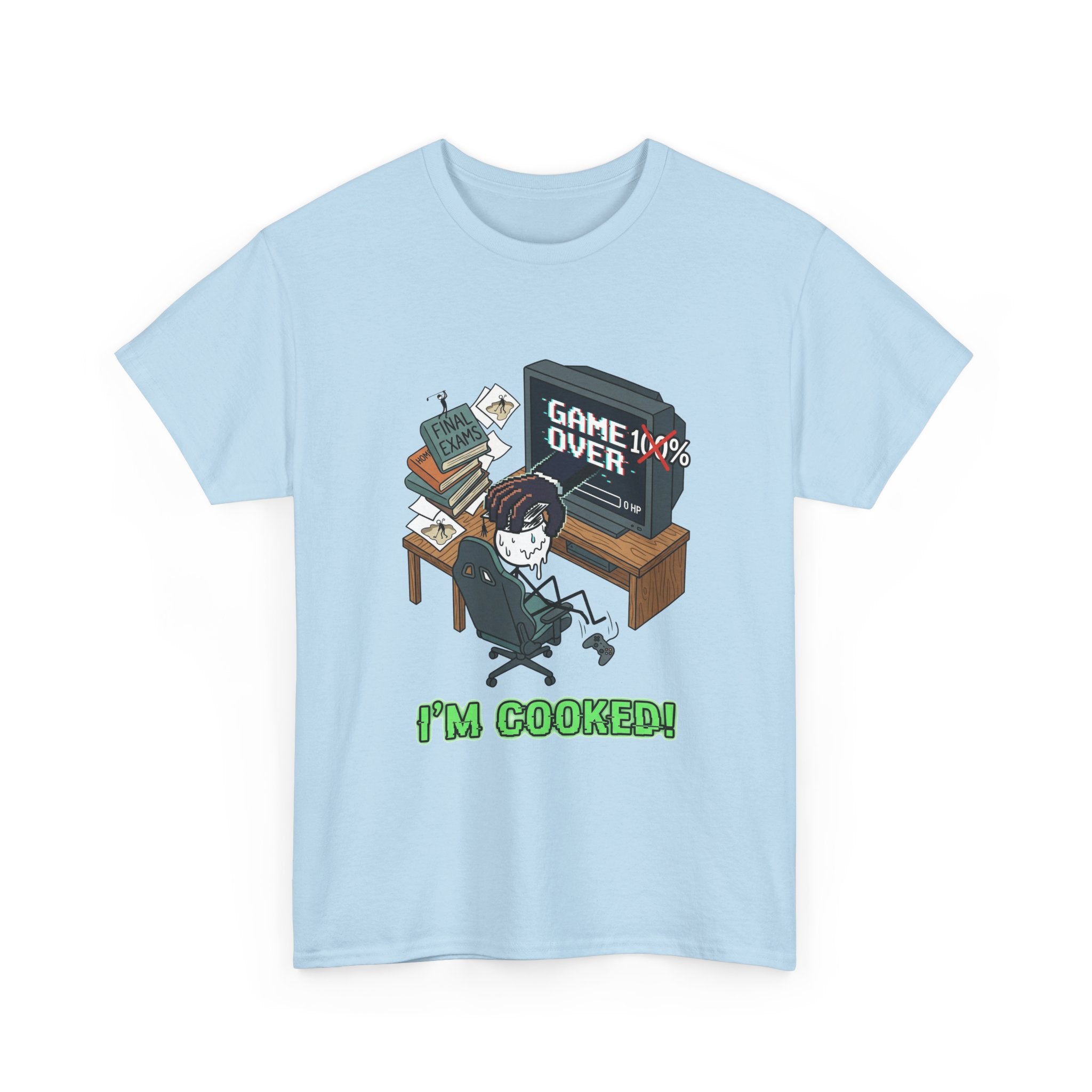 Gamer 'Game Over I'm Cooked' Graphic Tee
