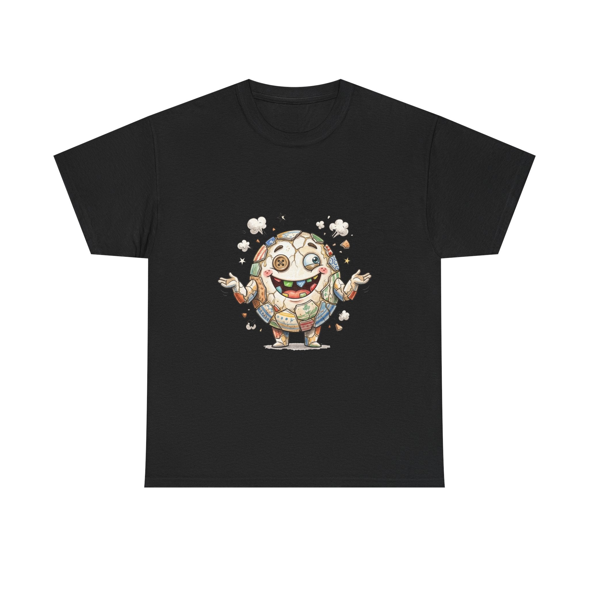 T-Shirt — Cute Kawaii Mosaic Egg Character Illustration Tee