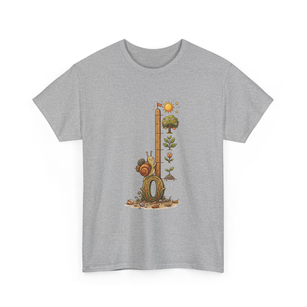 Growth Meter Graphic Tee — Cute Bear Planting Height Chart T-Shirt