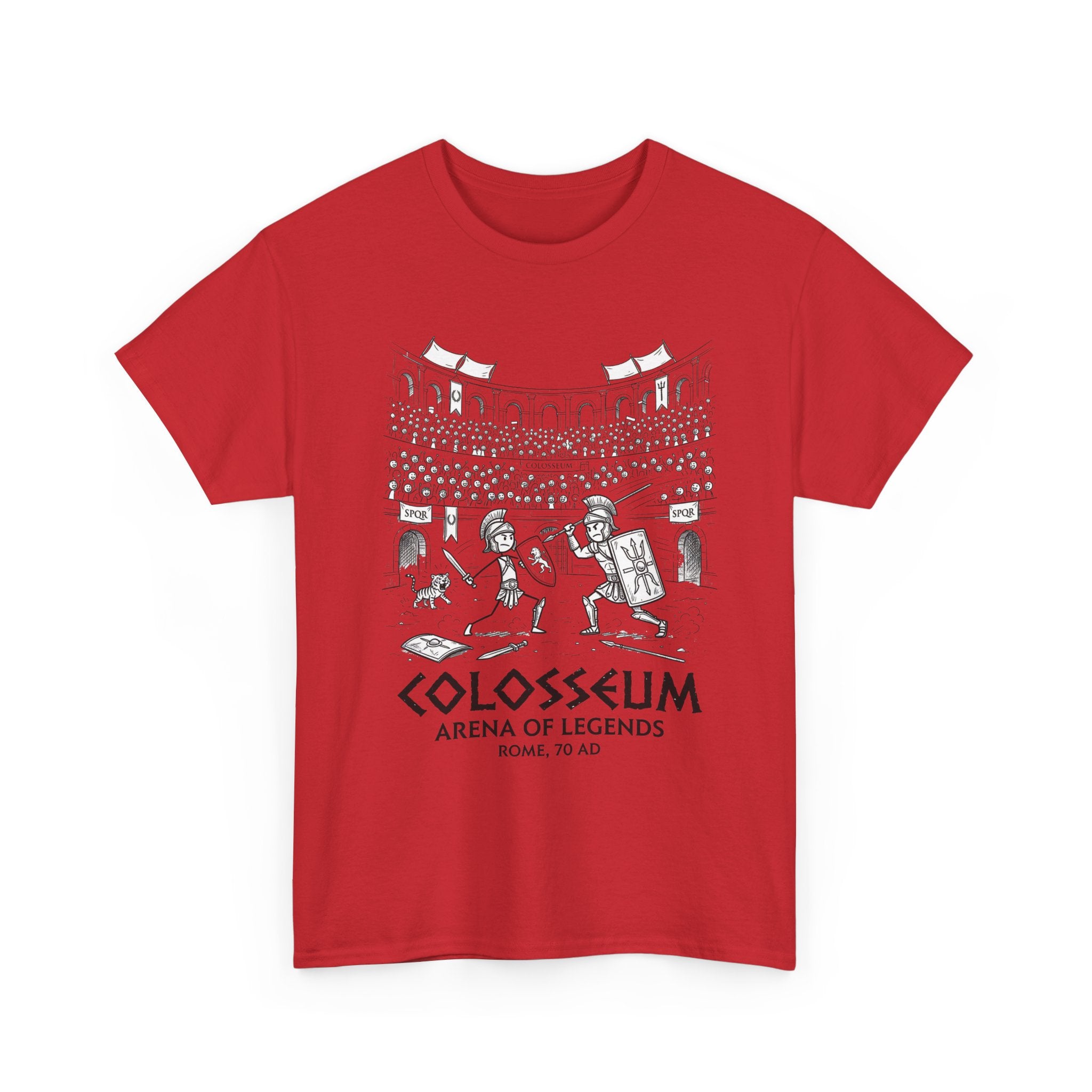 Colosseum Arena of Legends Graphic Tee — Roman Gladiator Coliseum Shirt