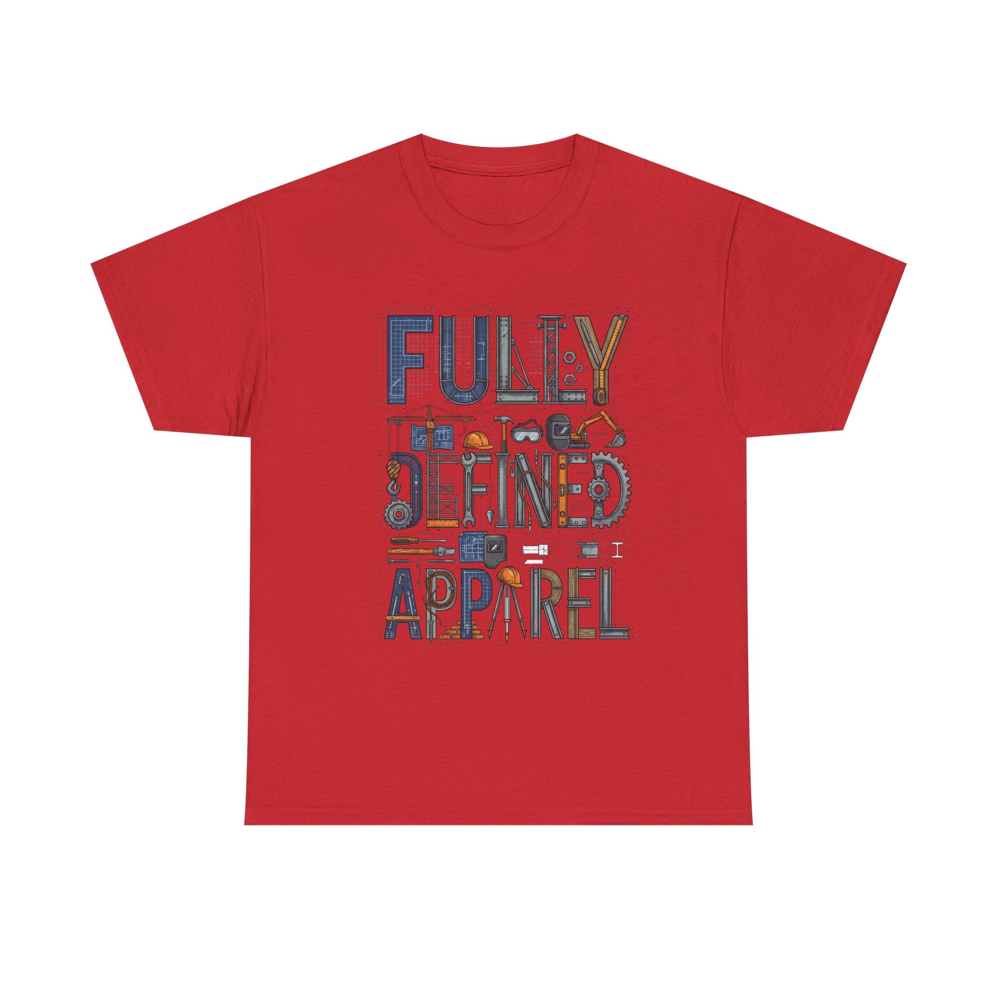 Fully Defined Apparel T-Shirt — Graphic Tee with Retro Tools Design