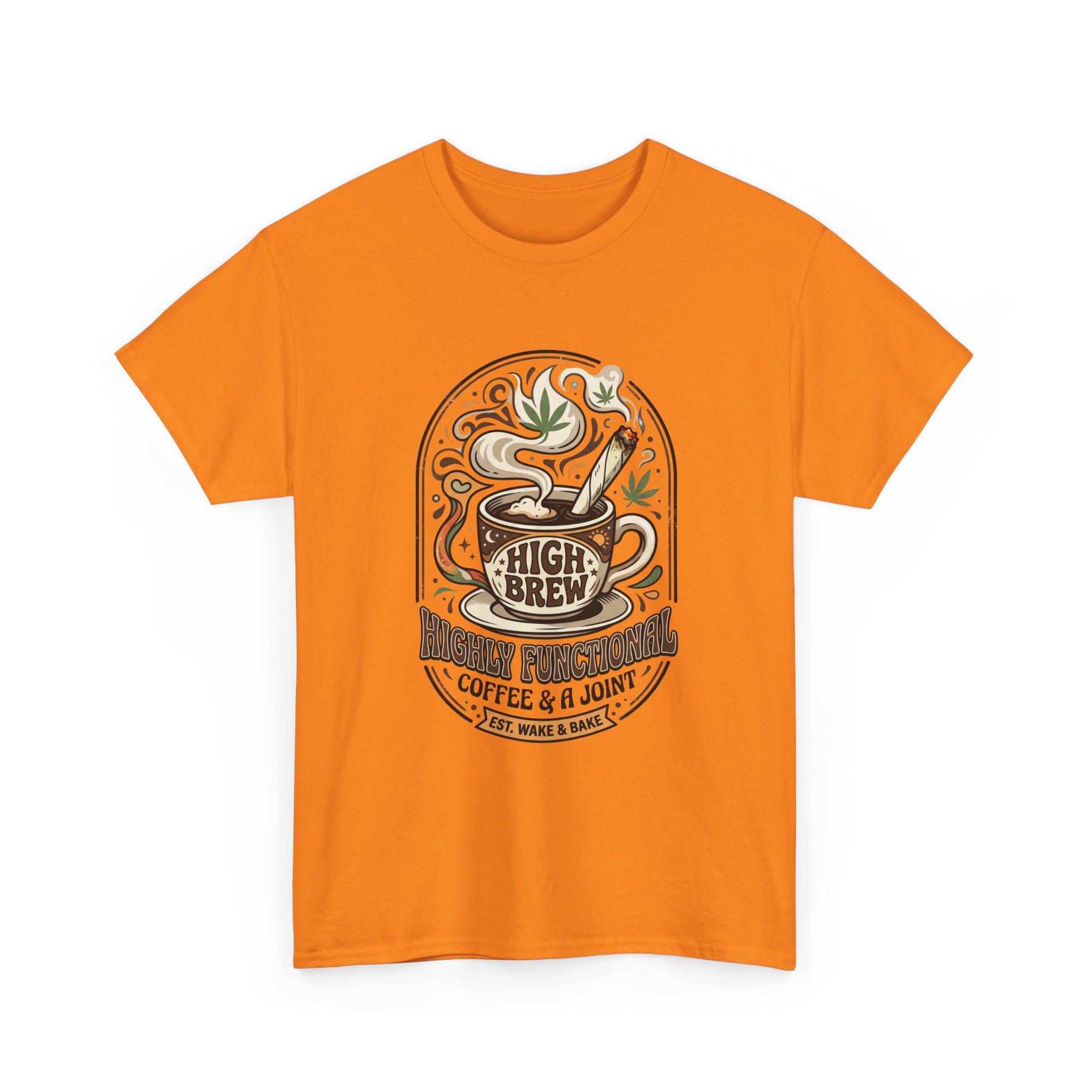 Coffee & Joint Tee — “High Brew” Graphic Coffee T‑Shirt