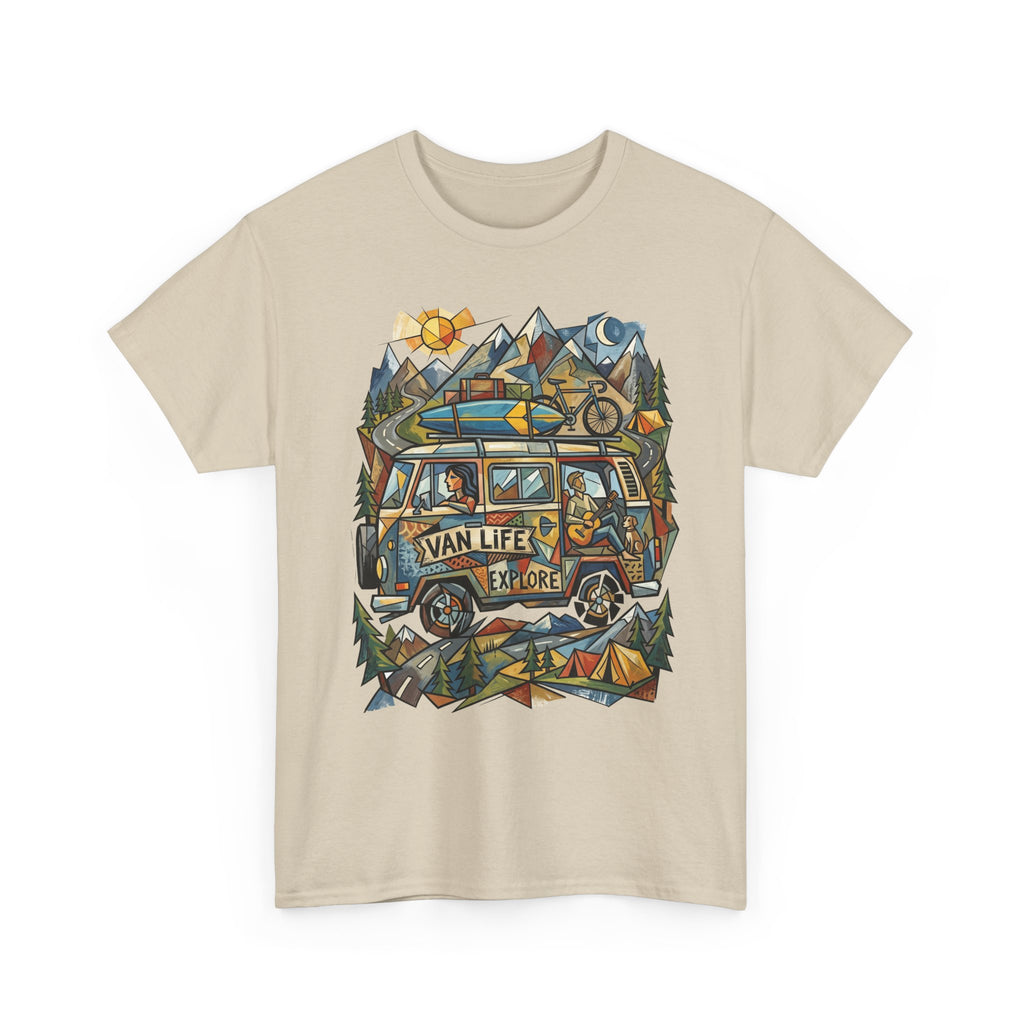 Van Life Explore T-Shirt — Retro Campervan Adventure Graphic Tee