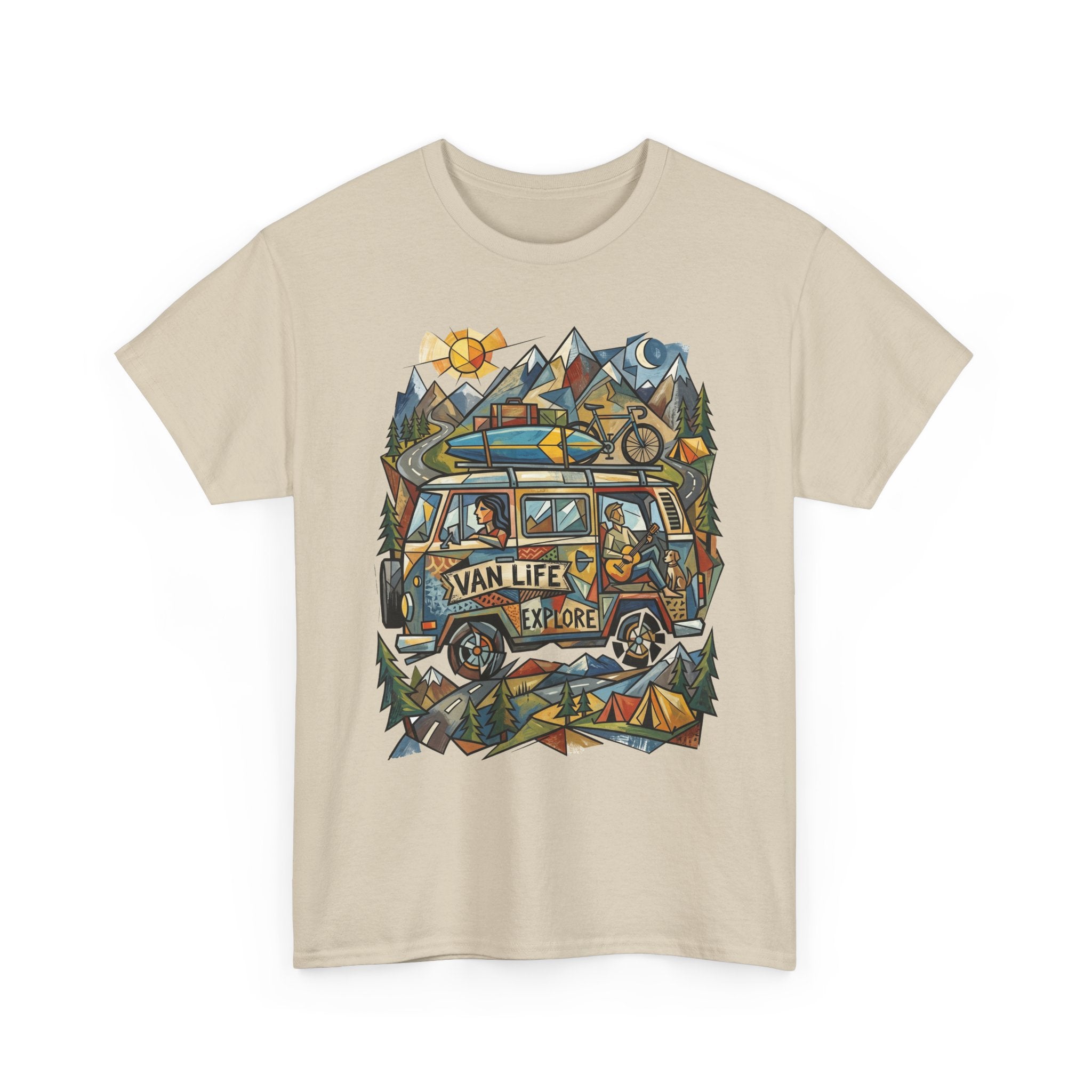 Van Life Explore T-Shirt — Retro Campervan Adventure Graphic Tee