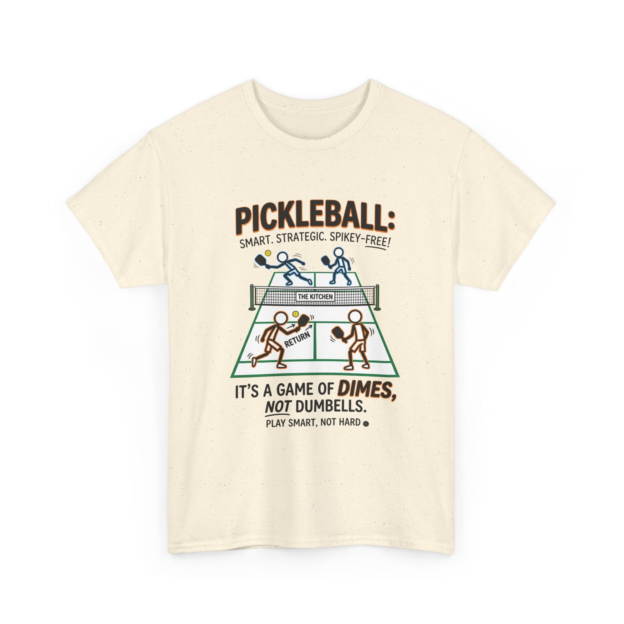 Pickleball Tee — "Pickleball: It’s a Game of Dimes, Not Dumbells" Casual Sports Shirt