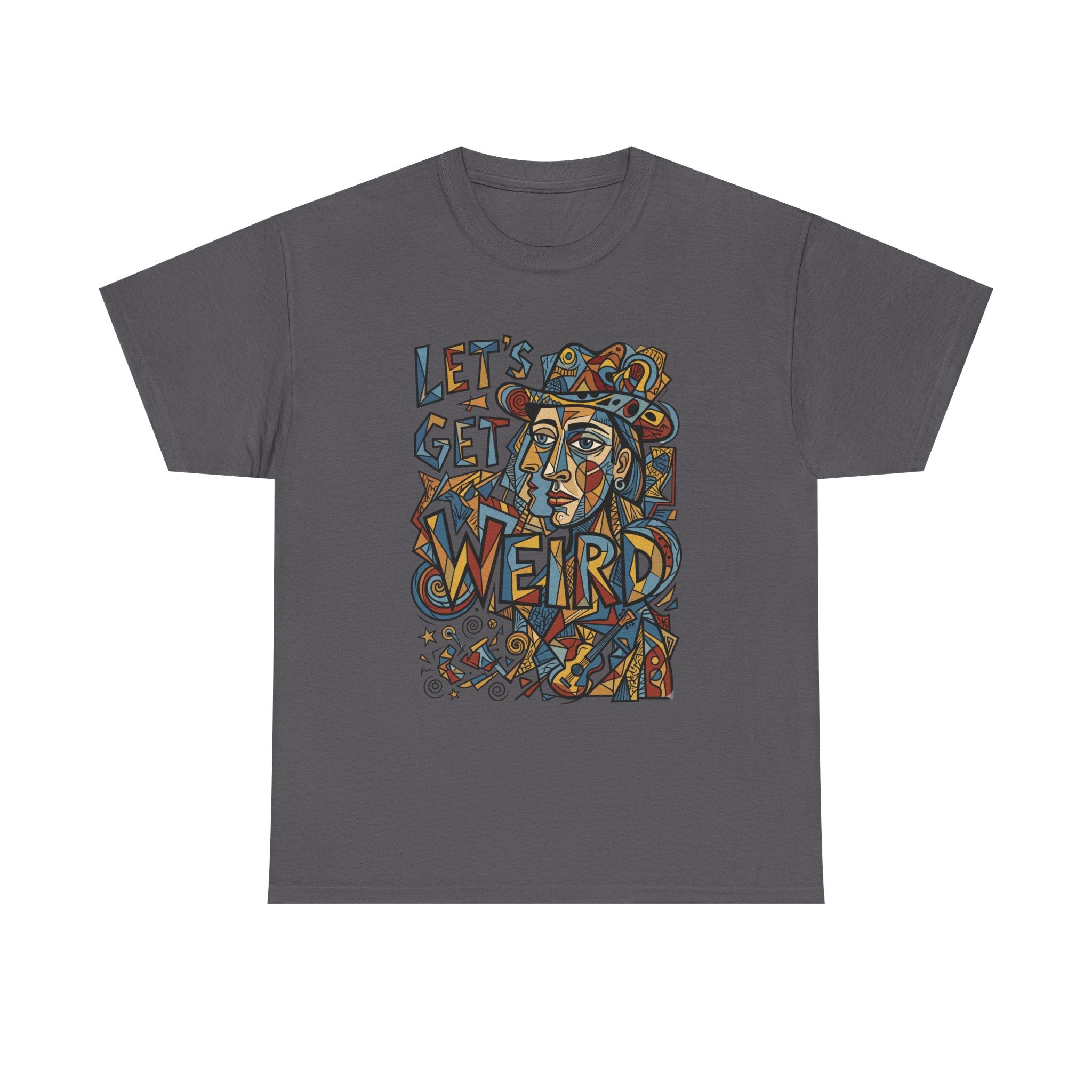 Let’s Get Weird T-Shirt — Retro Psychedelic Face Graphic Tee