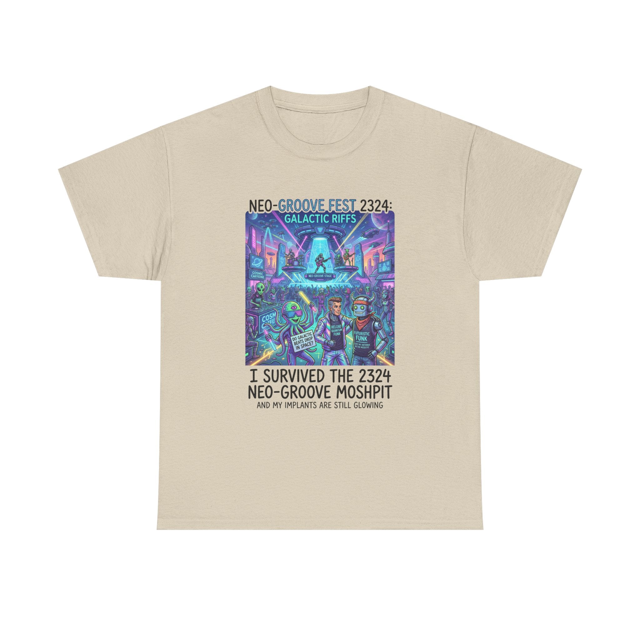 Neo-Groove Fest 2324 Tee — "I Survived the 2324 Neo-Groove Moshpit" Concert T-Shirt