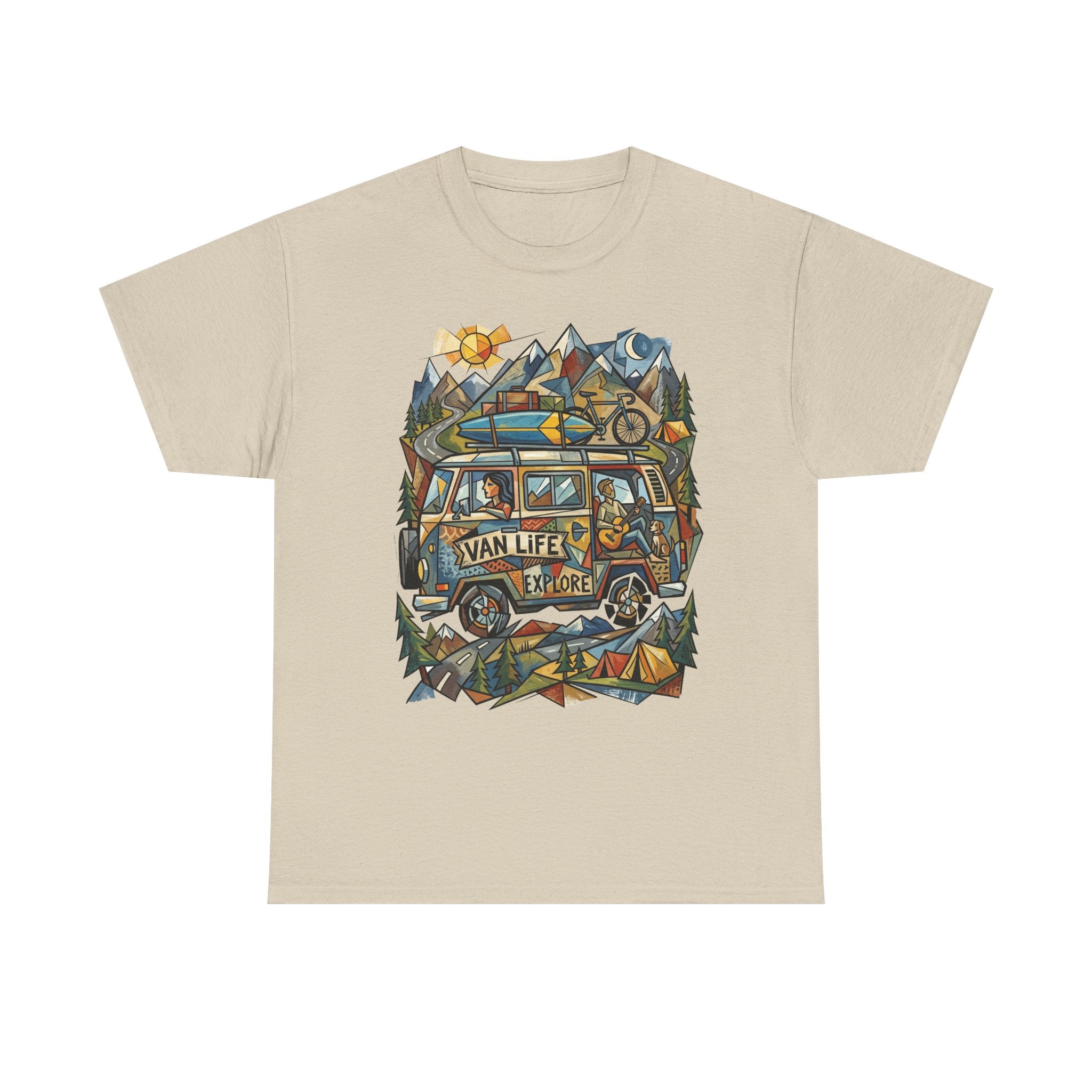 Van Life Explore T-Shirt — Retro Campervan Adventure Graphic Tee