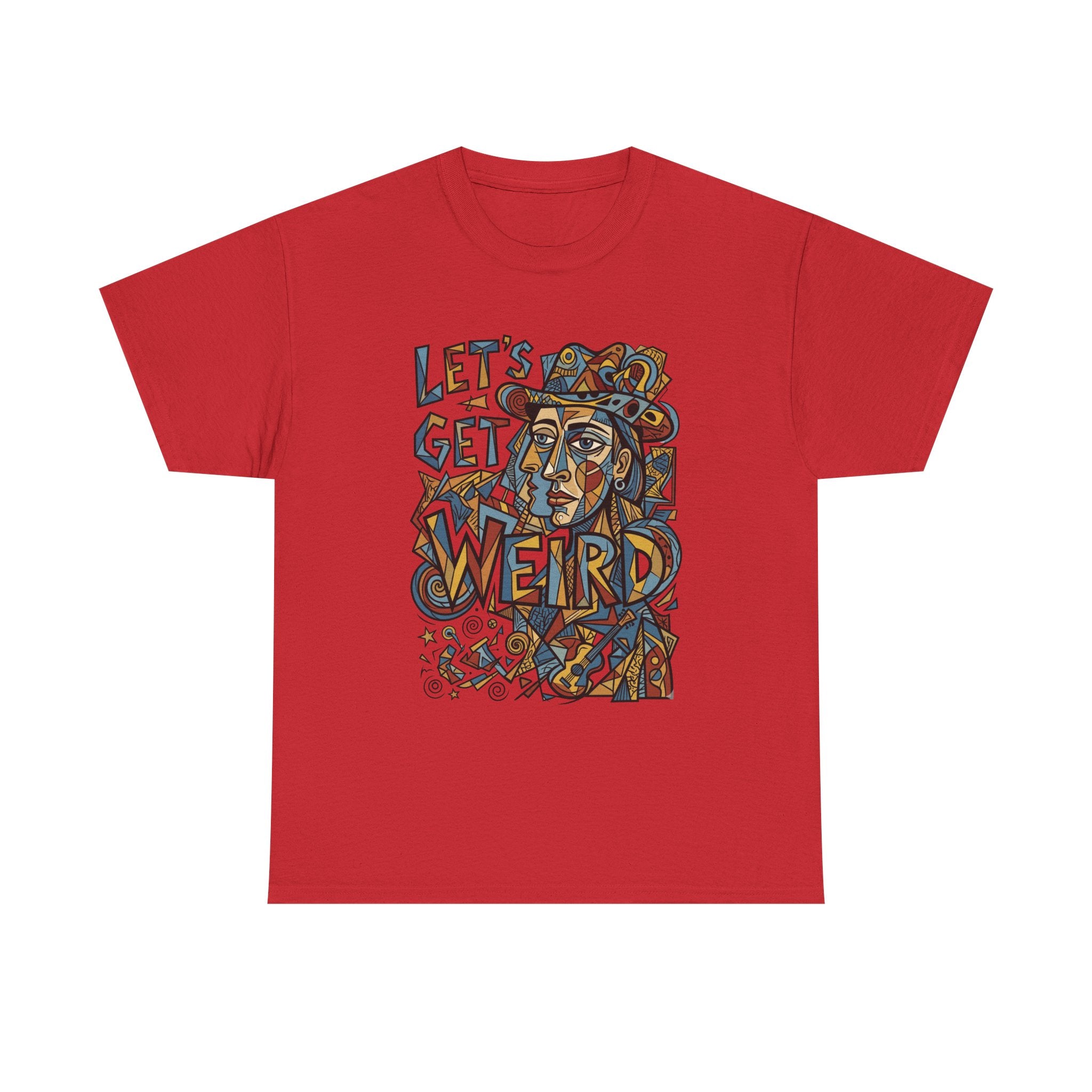 Let’s Get Weird T-Shirt — Retro Psychedelic Face Graphic Tee