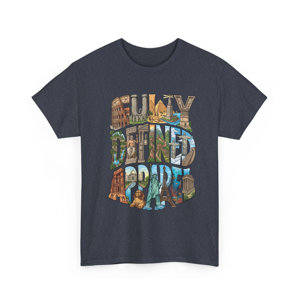 Fully Defined Apparel T‑Shirt — Retro Travel Illustration Tee
