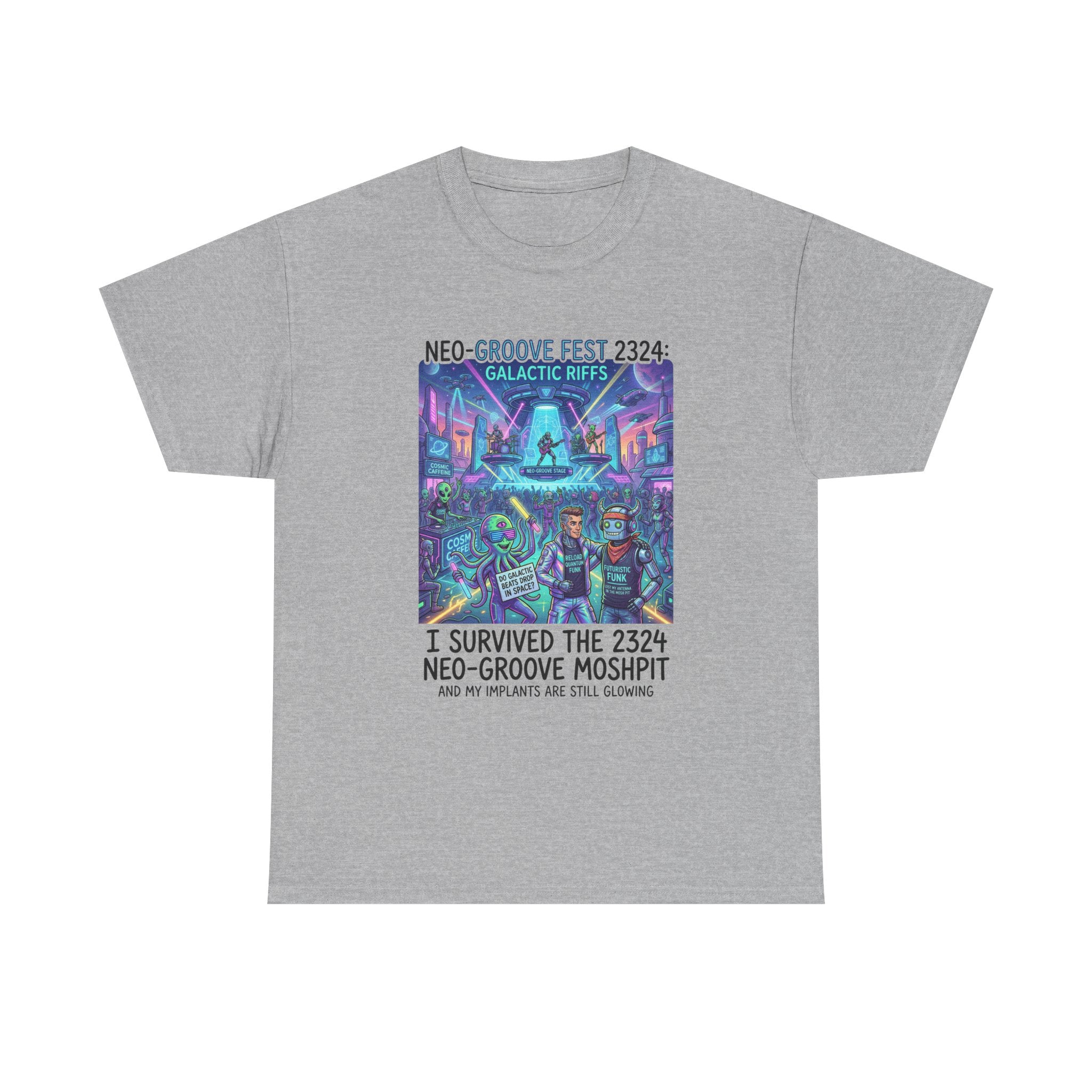 Neo-Groove Fest 2324 Tee — "I Survived the 2324 Neo-Groove Moshpit" Concert T-Shirt
