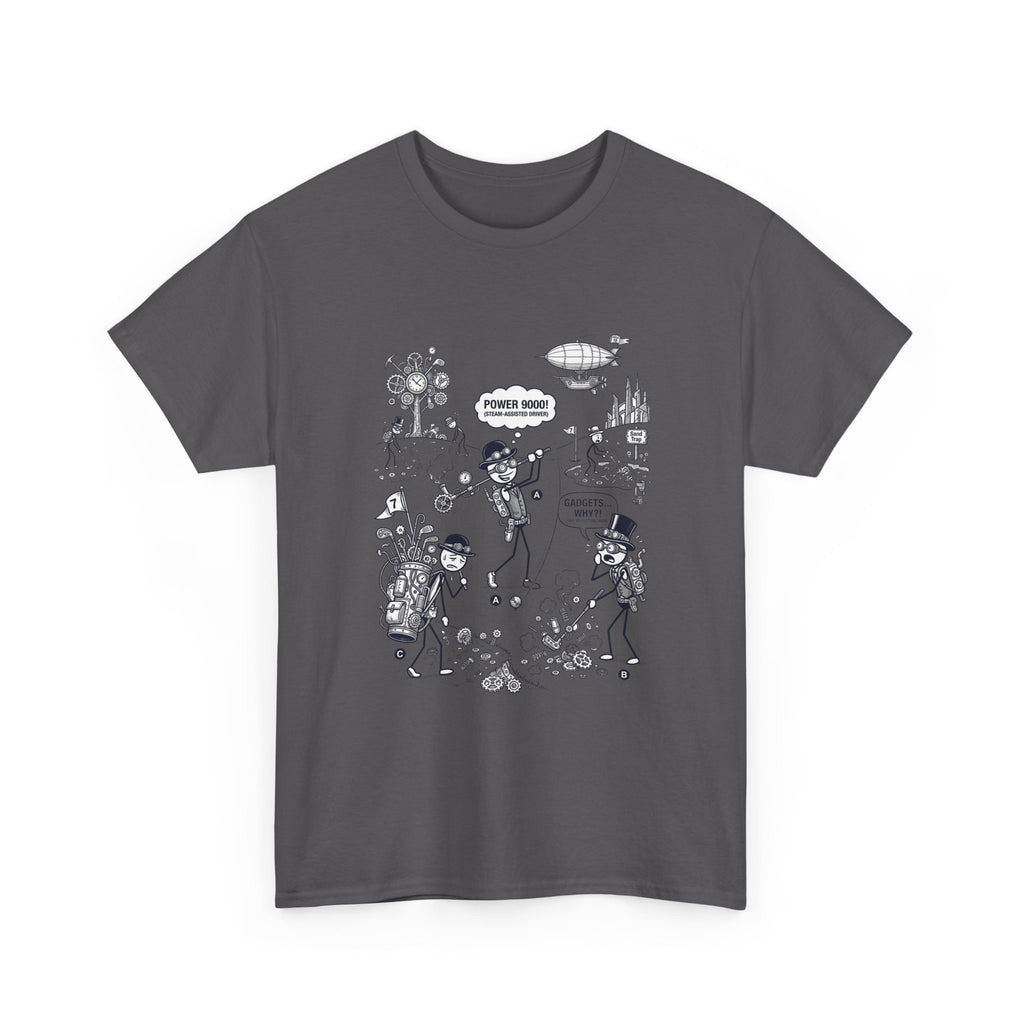 Steampunk Golf Graphic Tee —  "Good Vibes" Illustration