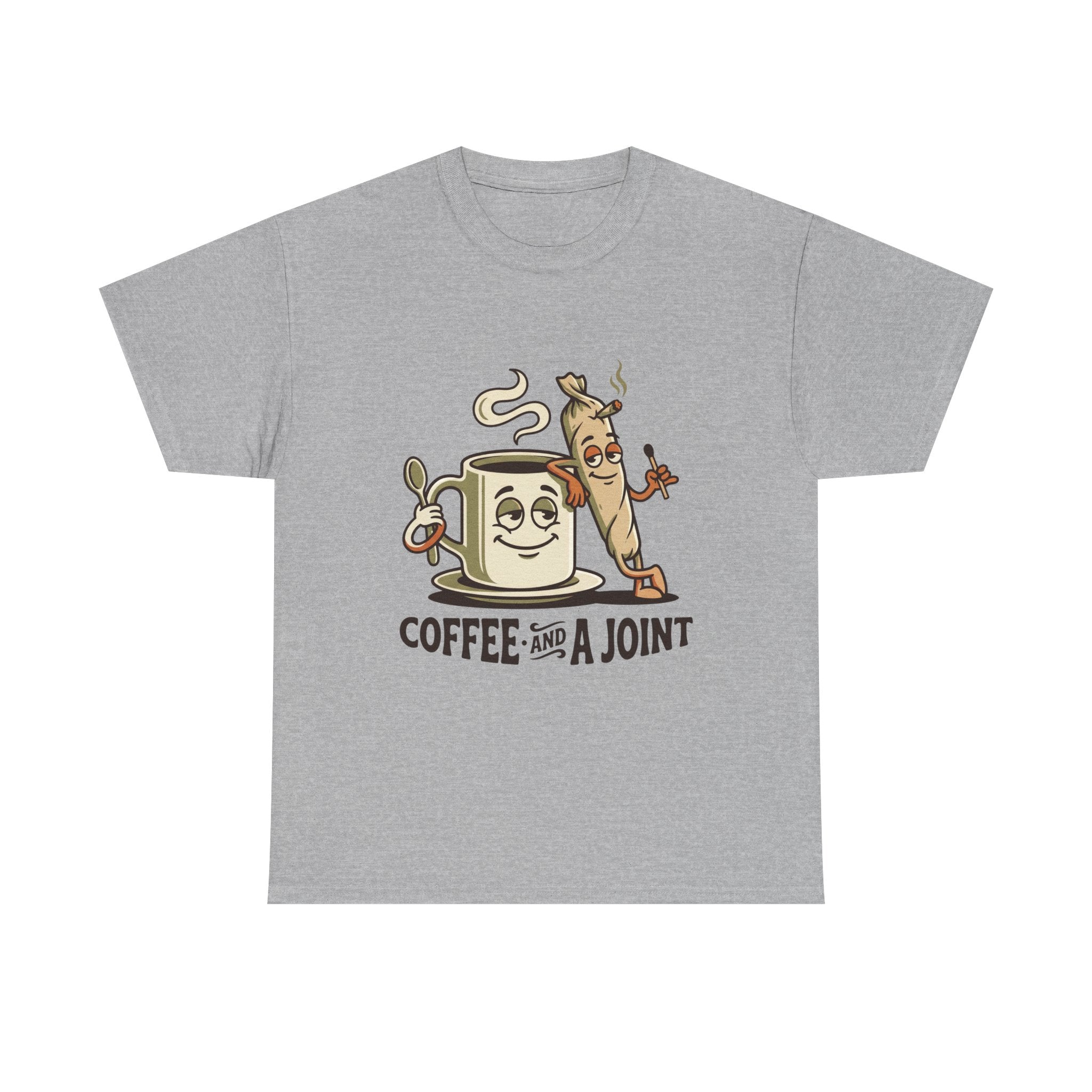 Coffee and a Joint T-Shirt — Funny Stoner Coffee Tee