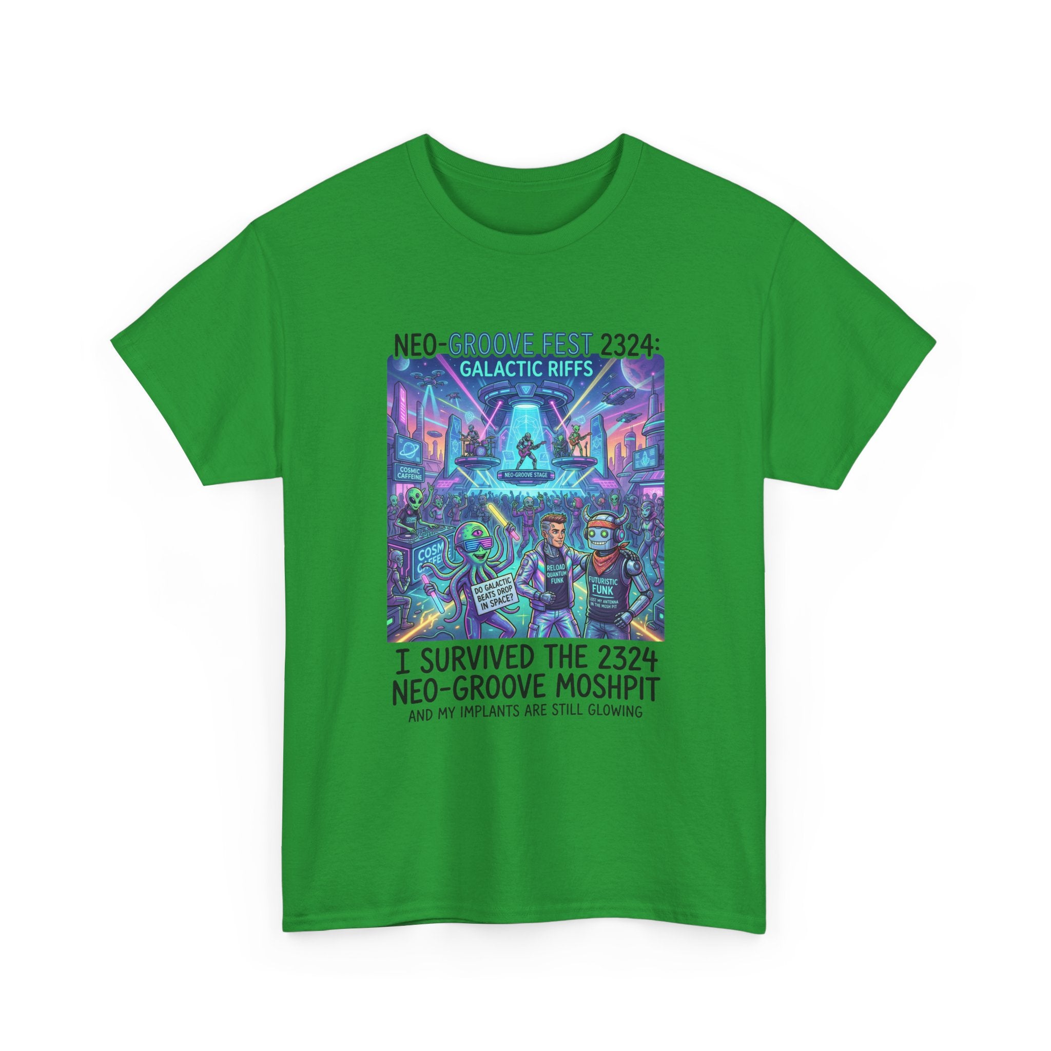 Neo-Groove Fest 2324 Tee — "I Survived the 2324 Neo-Groove Moshpit" Concert T-Shirt