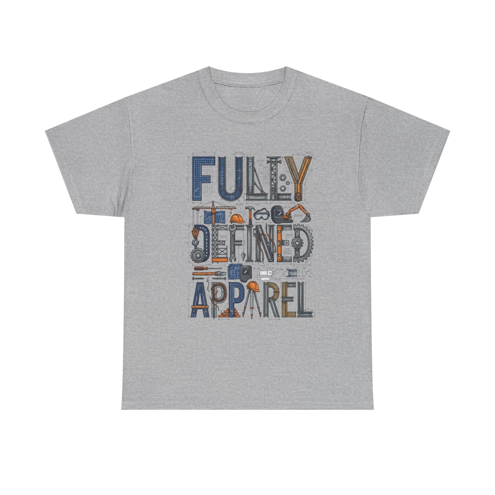 Fully Defined Apparel T-Shirt — Graphic Tee with Retro Tools Design