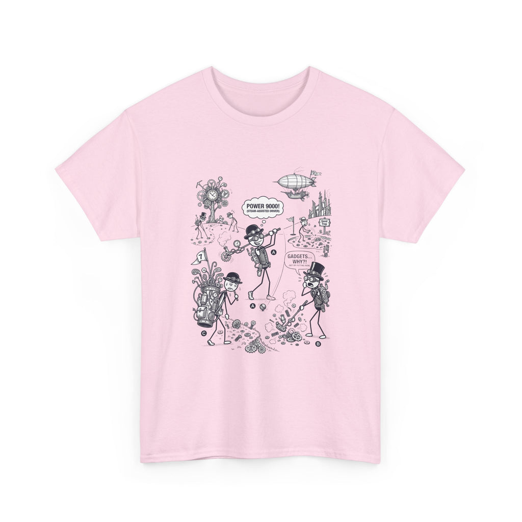 Steampunk Golf Graphic Tee —  "Good Vibes" Illustration