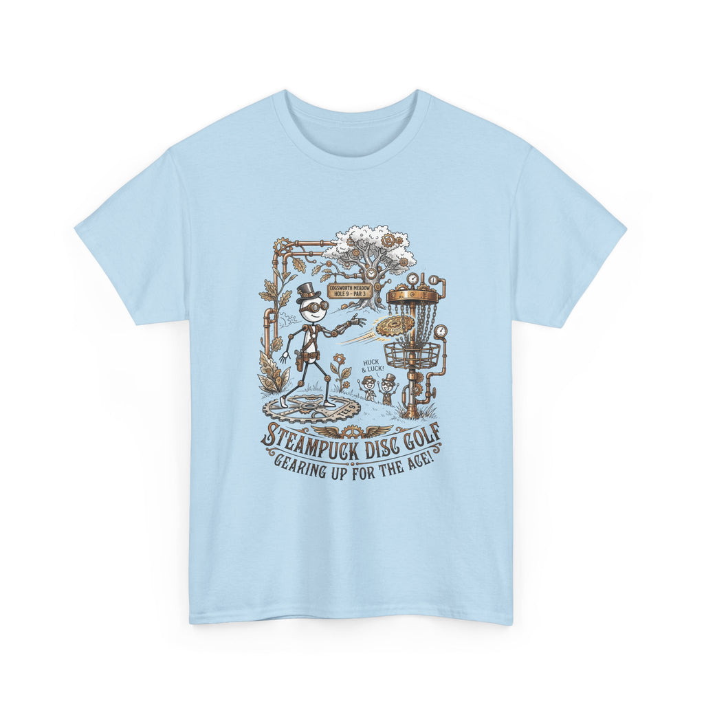 Steampunk Disc Golf T-Shirt — "Gearing Up for the Ace" Vintage Disc Golf Tee