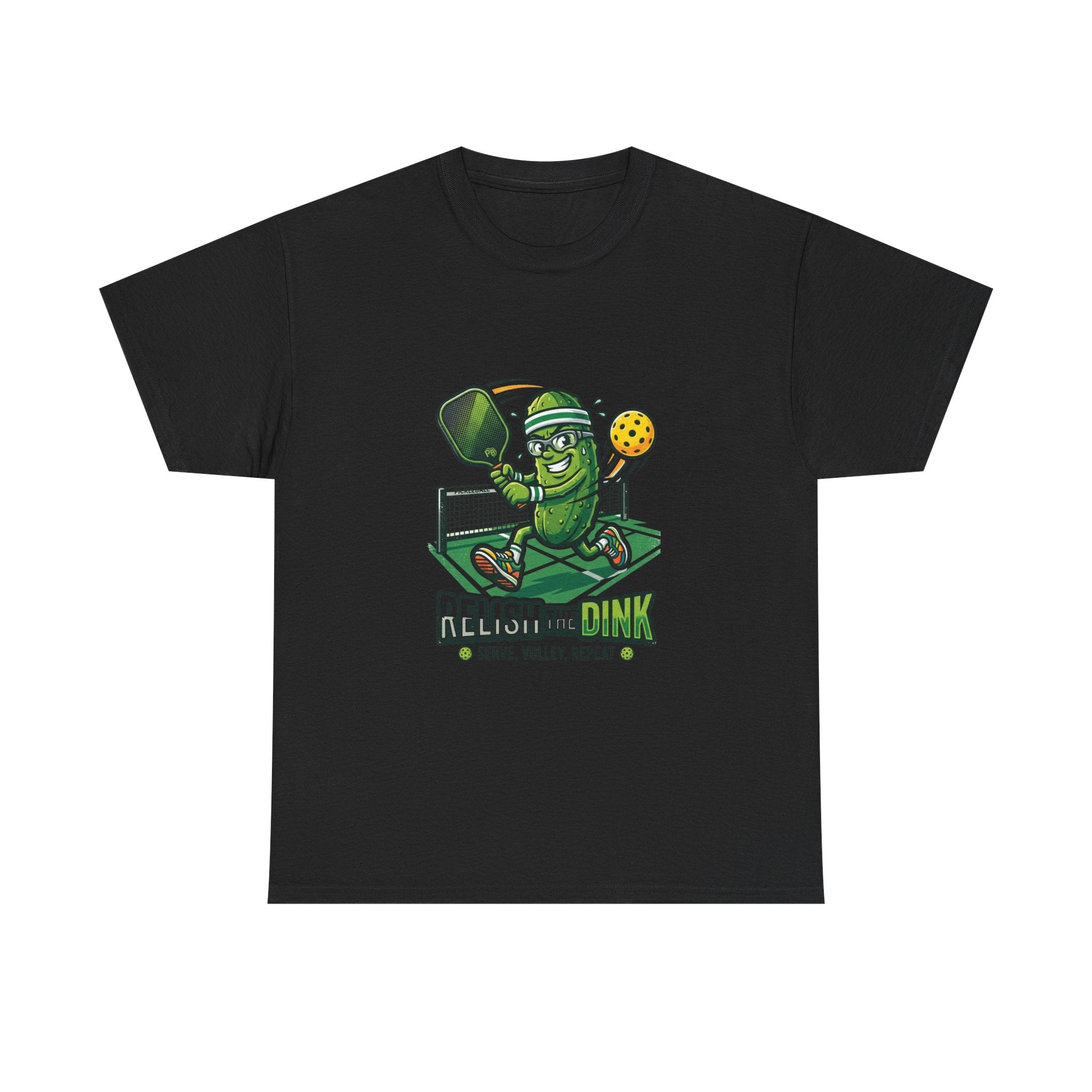 Pickleball 'Relish the Dink' T-Shirt – Funny Pickle Character Paddle Tee