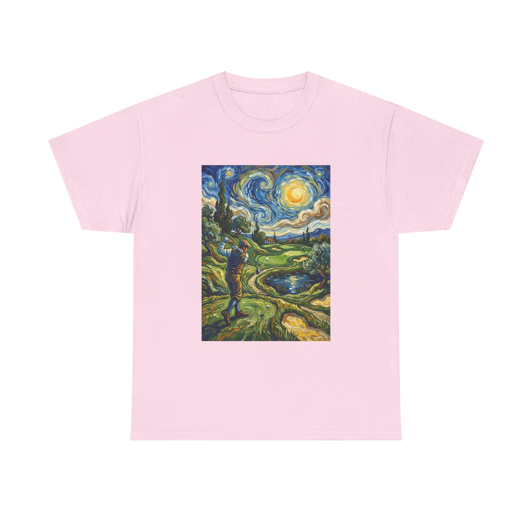 Golf Van Gogh Style T-Shirt — Starry Night Golf Artwork Tee