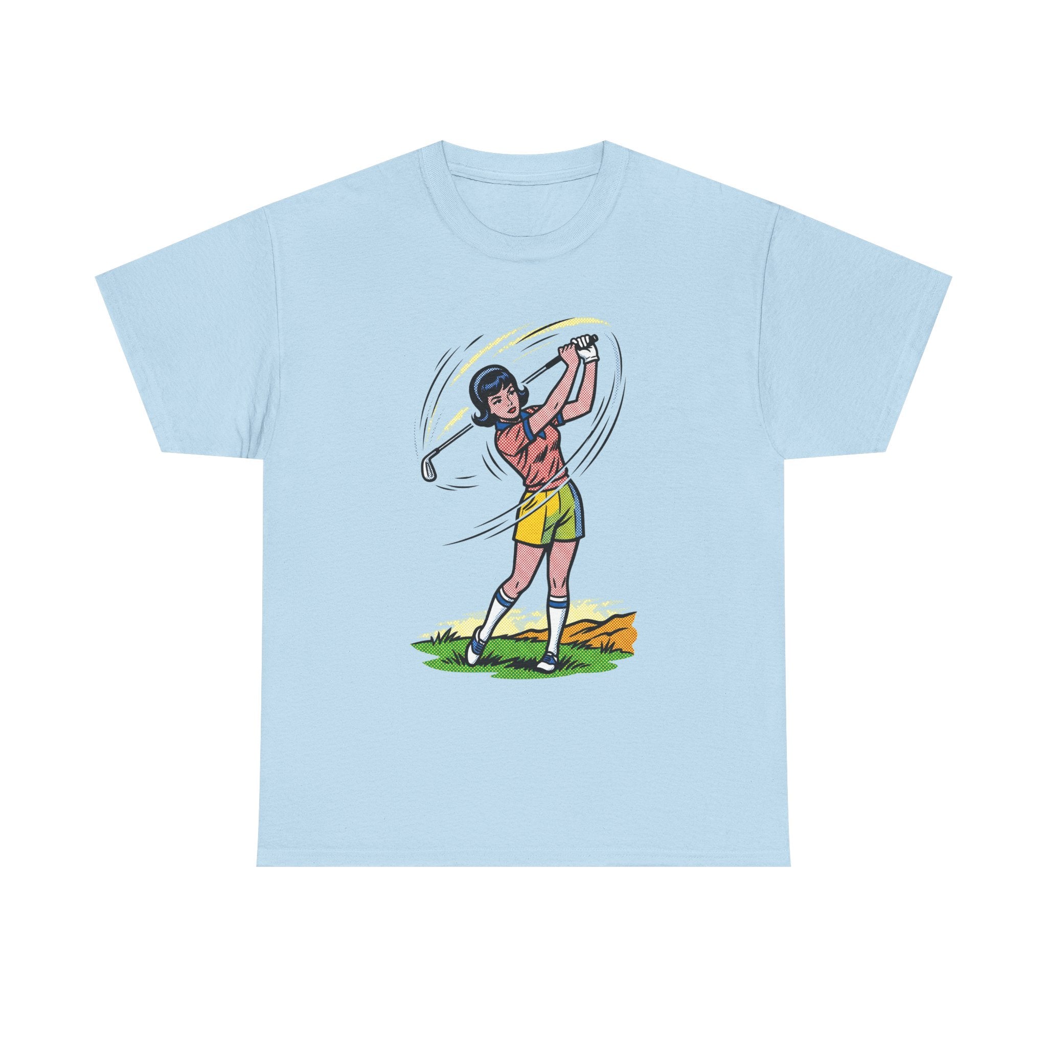Golf Swing Graphic Tee — Vintage Golfer Illustration T-Shirt